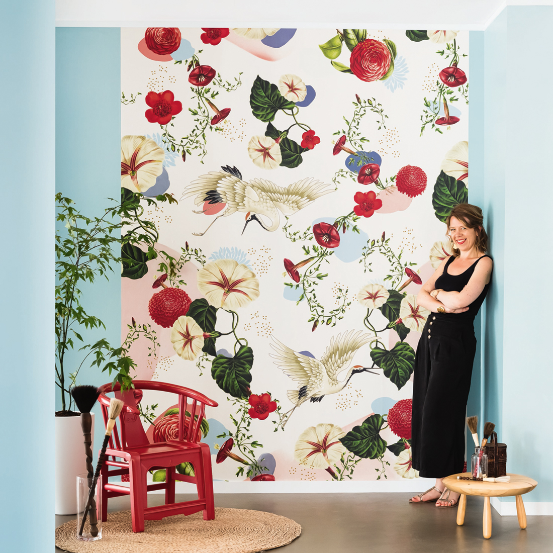 Papier peint panoramique Flouk - Hanami de Casélio | Réf. HAN100417818