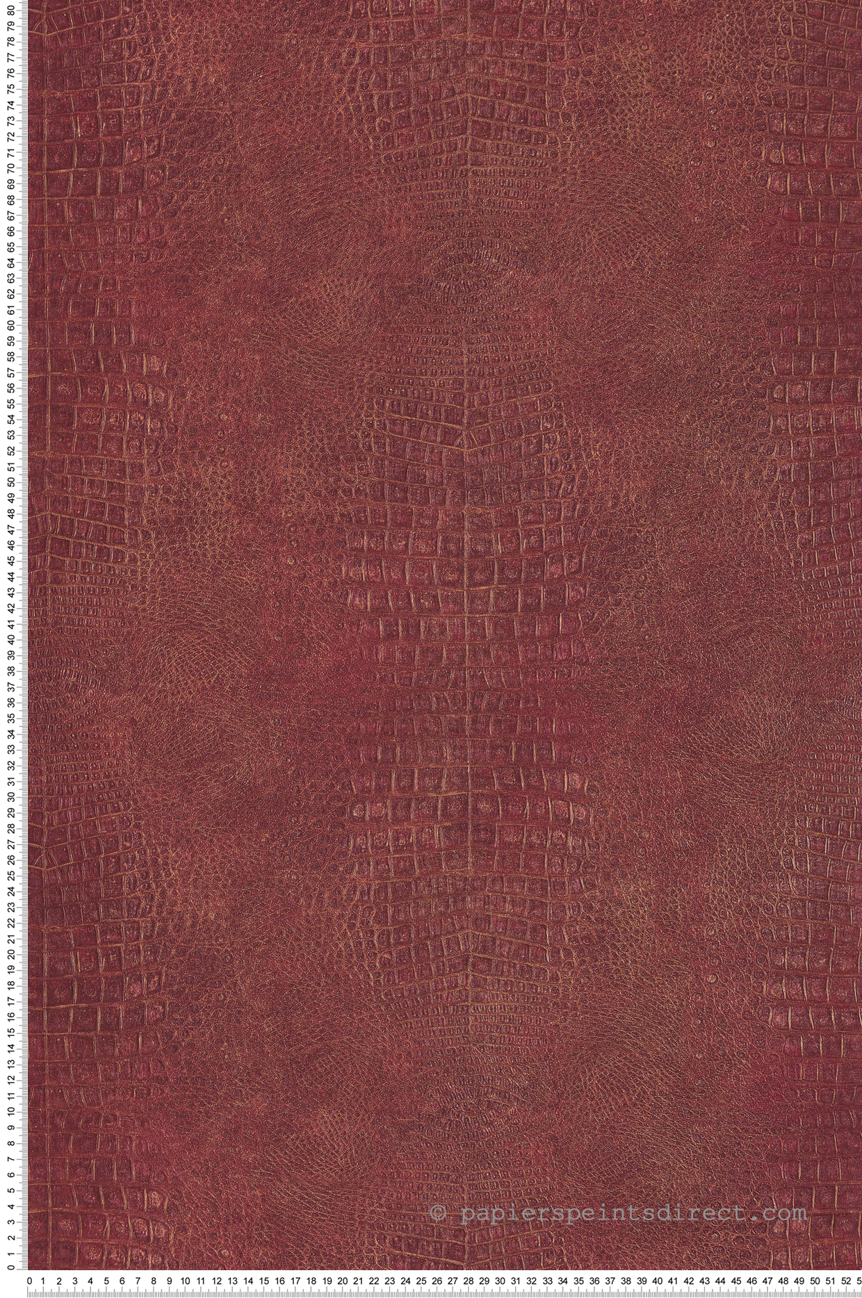 Papier peint Crocodile Imprimé Réaliste rouge - Sauvage 2 de Lutèce | Réf. LTC-G67511