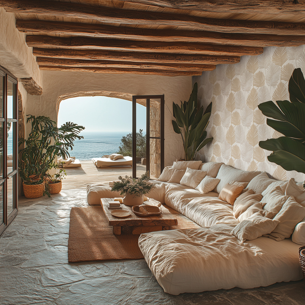 Papier peint Palme Nature grège beige - Metropolitan Stories 4 Hot Spots d'A.S. Création AMB1| Réf. AS-786731