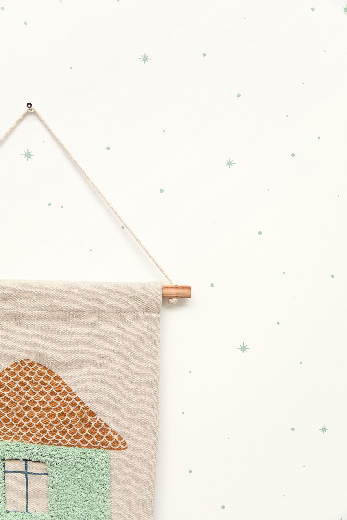 Papier peint Ciel Etoilé Rever menthe - Autour du Monde de Casélio | Réf. ADM103477077