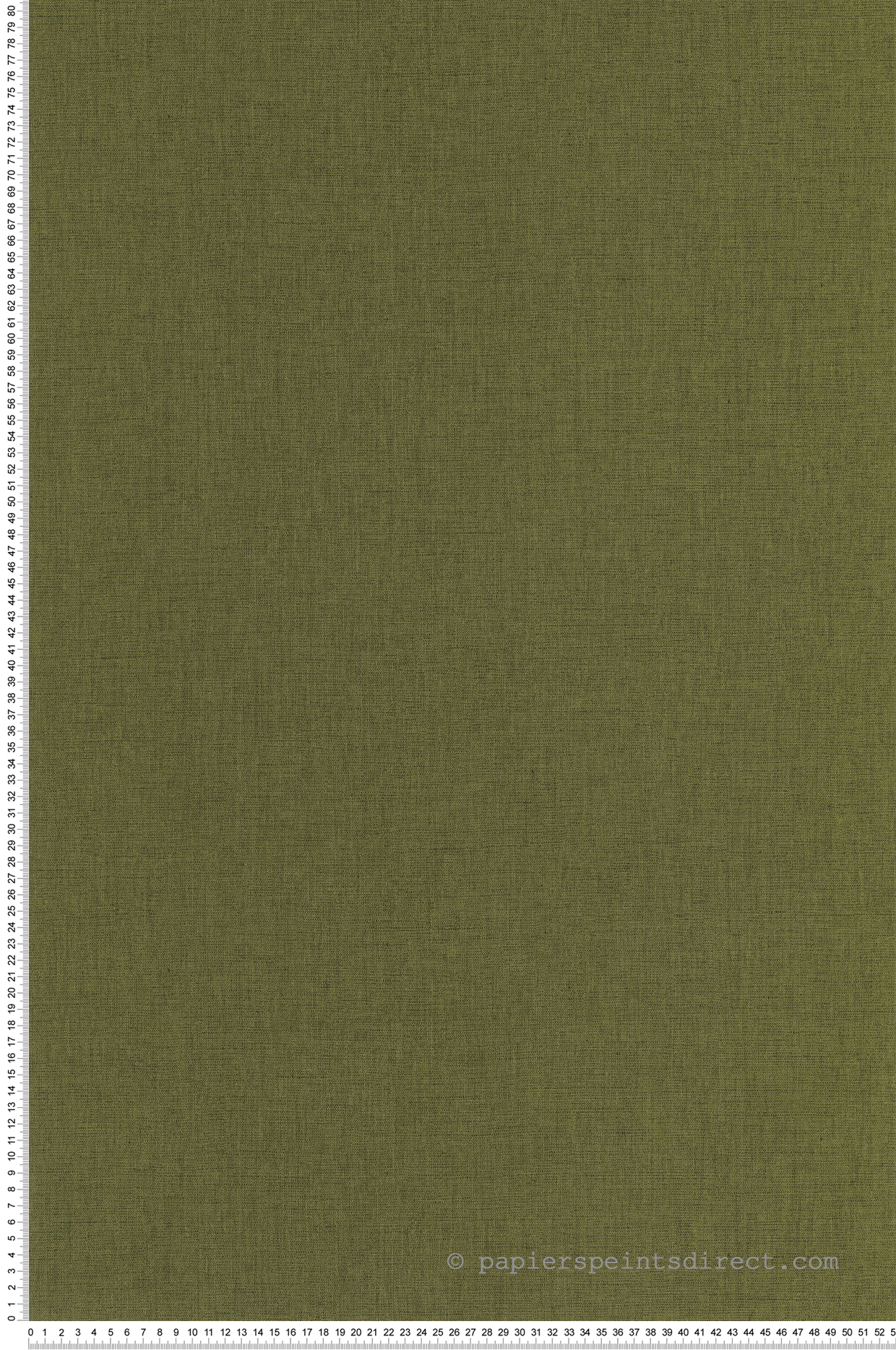 Papier peint Faux Uni Tissage vert kaki - XXL de Casélio | Réf. XXL103227549