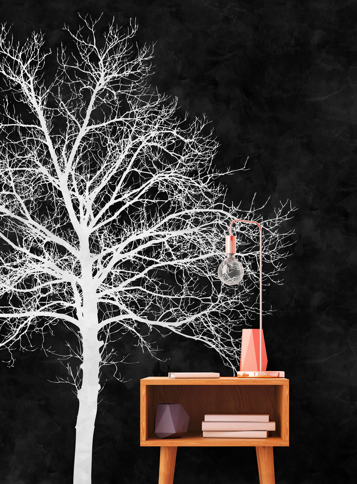 Papier peint panoramique Arbre Blackboard 2  - Référence DD110311 - Intissé 200g/m2 - Standard 400 x 270