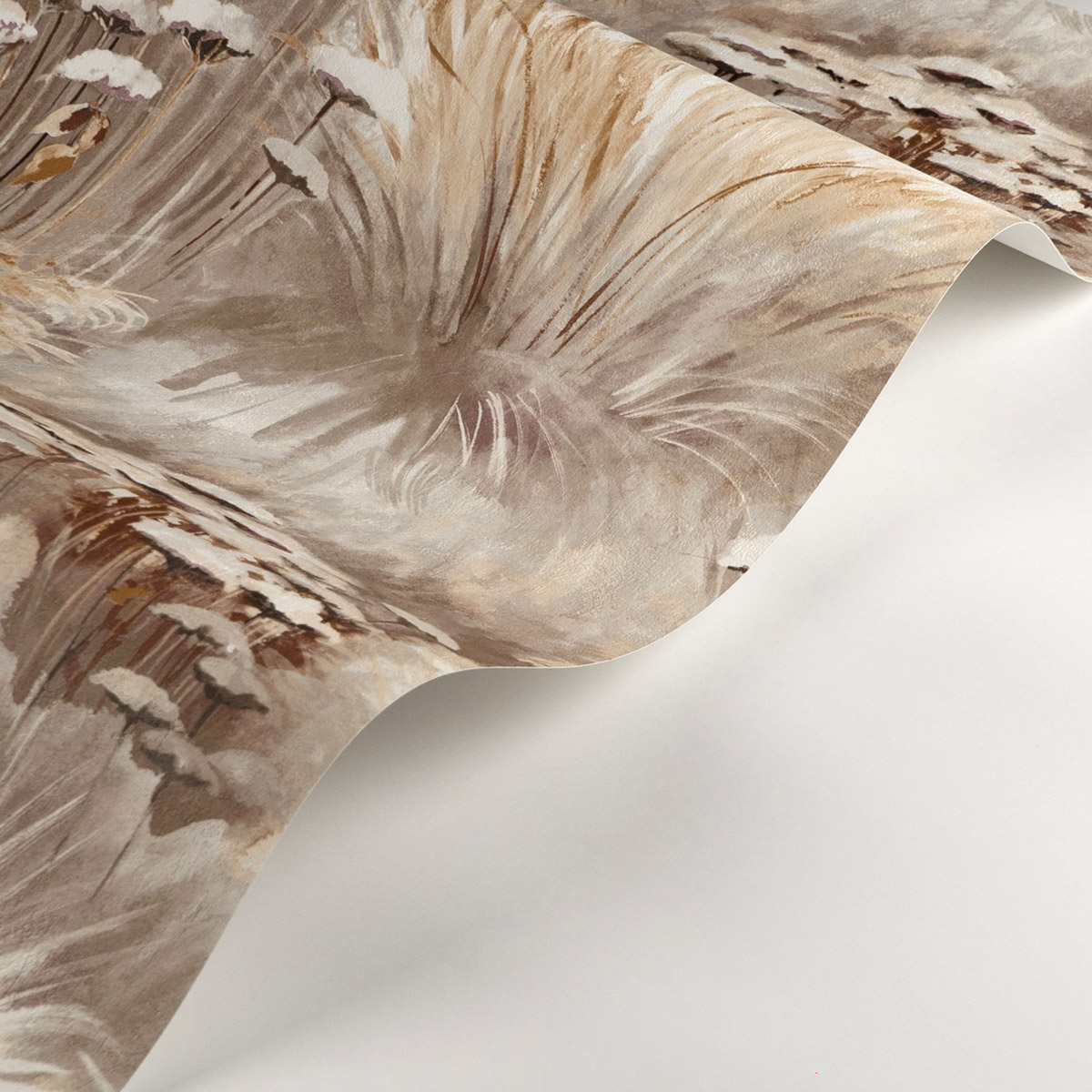 Papier peint Fleur Plante Oyat marron glacé - Sentier des Dunes de Casadéco AMBV | Réf. SENT200948470