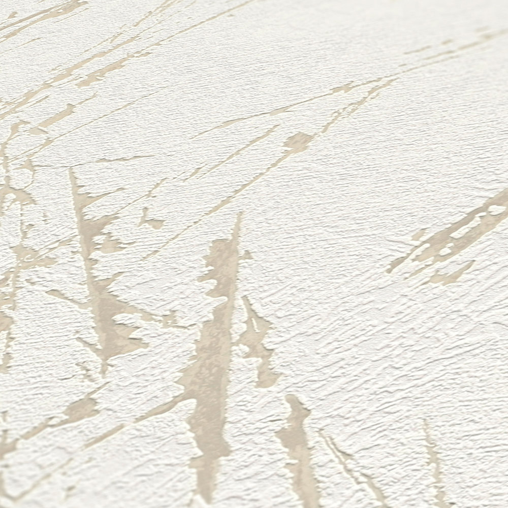 Papier peint Marbre Abstrait blanc nacré - Casual Living d'A.S. Création AMB6| Réf. AS-393363