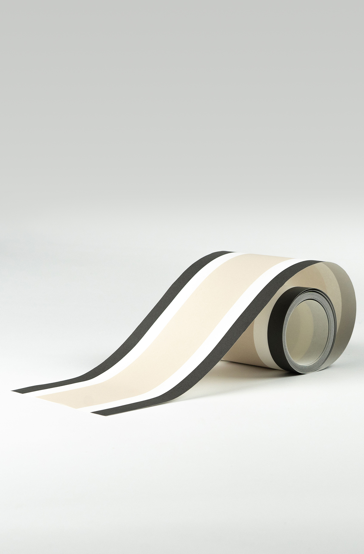 Frise Classique Rayure Élégante beige fusain - Galons et Frises de Casadéco | Réf. GAFR200381111