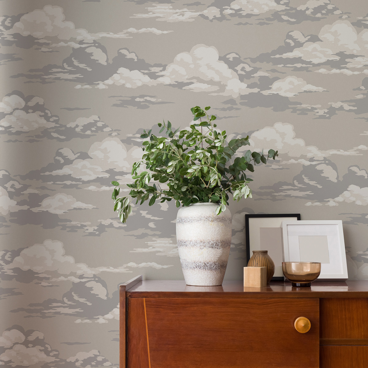 Papier peint Ciel Nuageux Cumulus beige - Beaux Arts de Lutèce AMB1| Réf. LTC-M1809