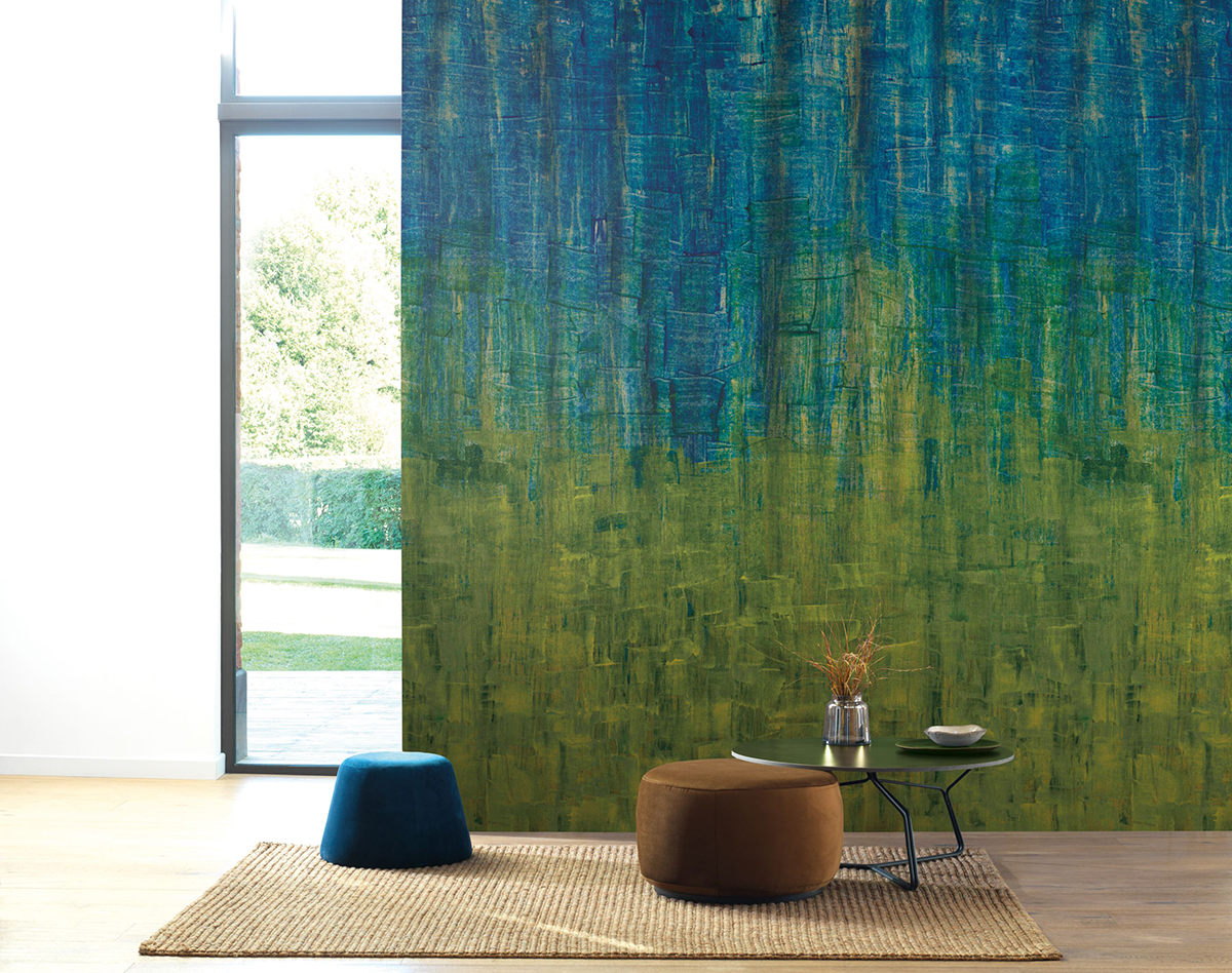 Papier peint panoramique Œuvre d'Art verte - Beauty Full Image 2 de Casadéco | Réf. BFMA87057605