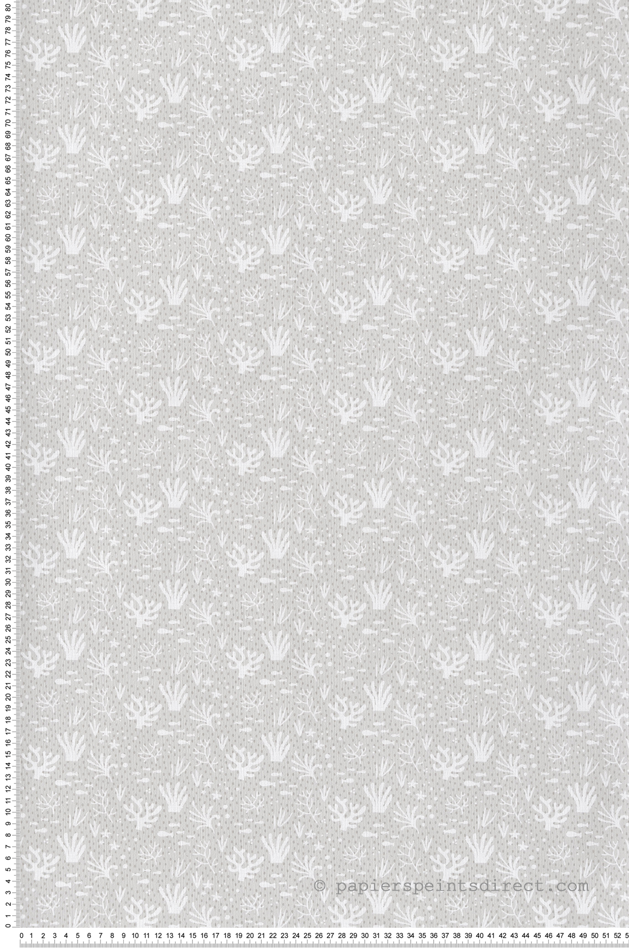 Papier peint Coraux gris blanc - Babyland 2 de Lutèce | Réf. LTC-14853