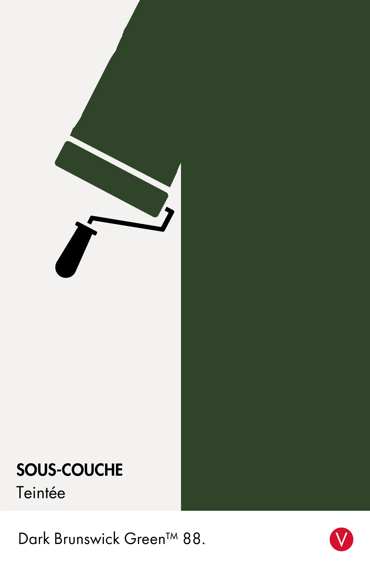 Sous-couche teintée Little Greene Dark Brunswick Green n°88