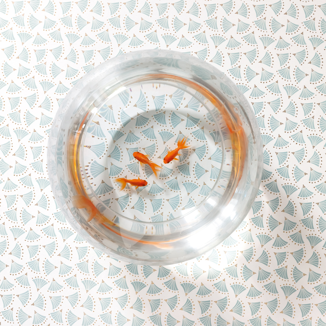 Papier peint Origami bleu - Hanami de Casélio | Réf. HAN100366100