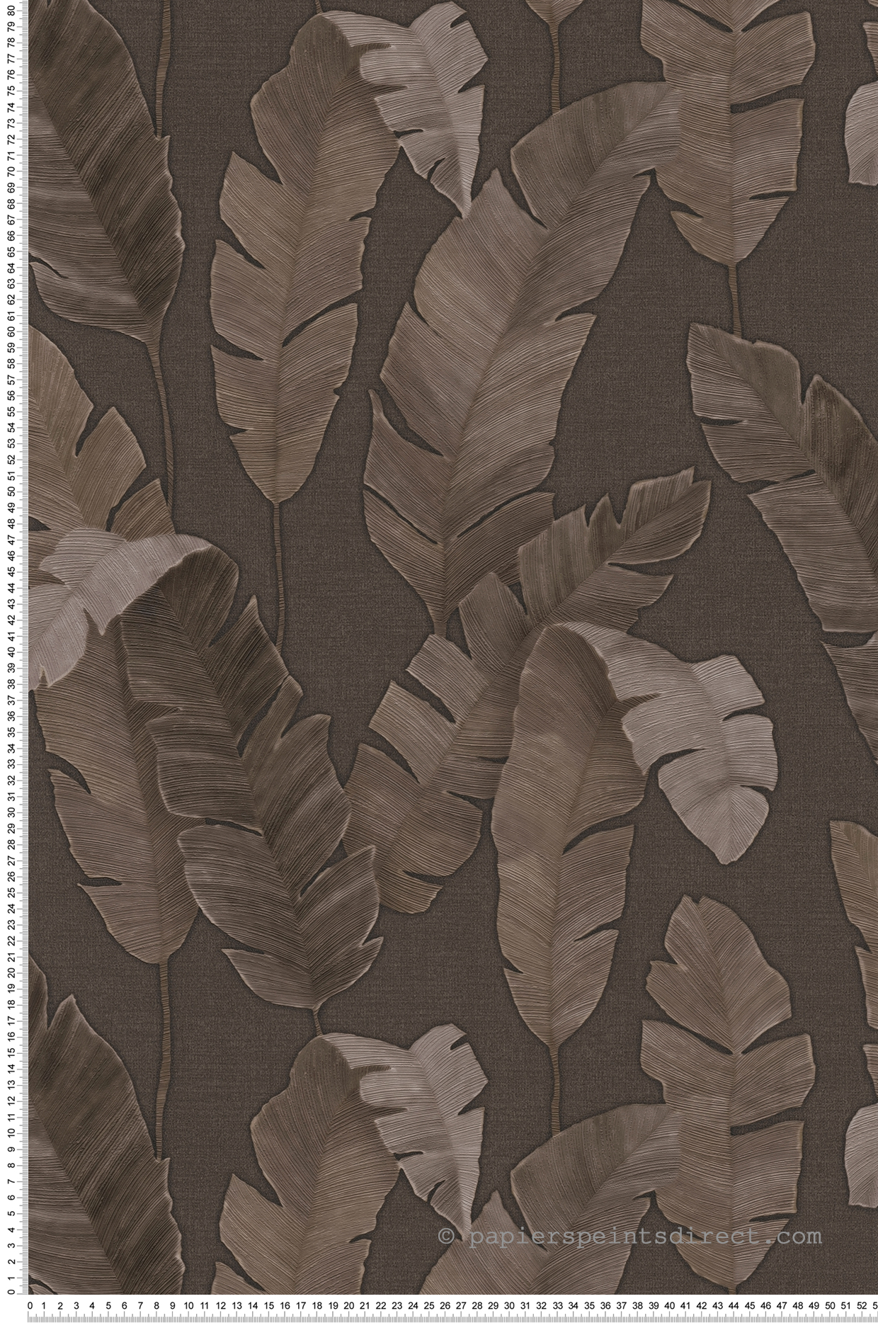 Papier peint Jungle Bananier Bali marron - Metropolitan Stories 3 d'A.S. Création | Réf. AS-392182