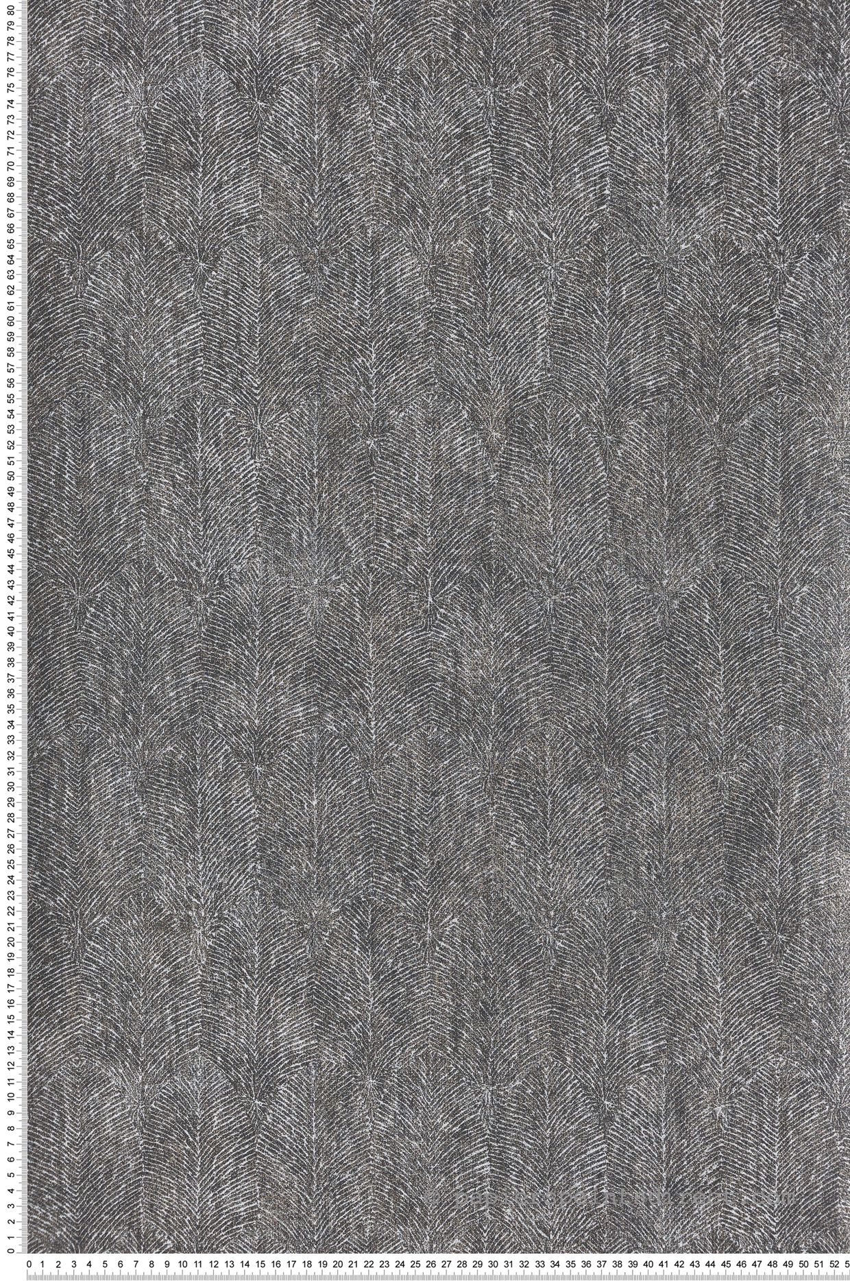 Papier peint Feuille Ethnique Isabelline noir et doré - Mirage de Casamance | Réf. CAS-75261732