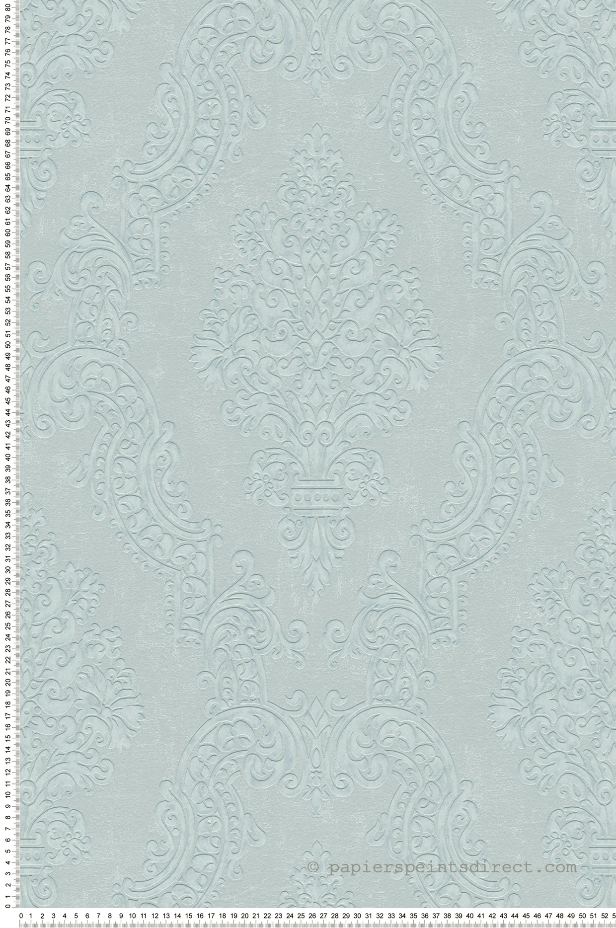 Papier peint Médaillon Baroque perle argenté - Pure Elegance d'A.S. Création | Réf. AS-397653