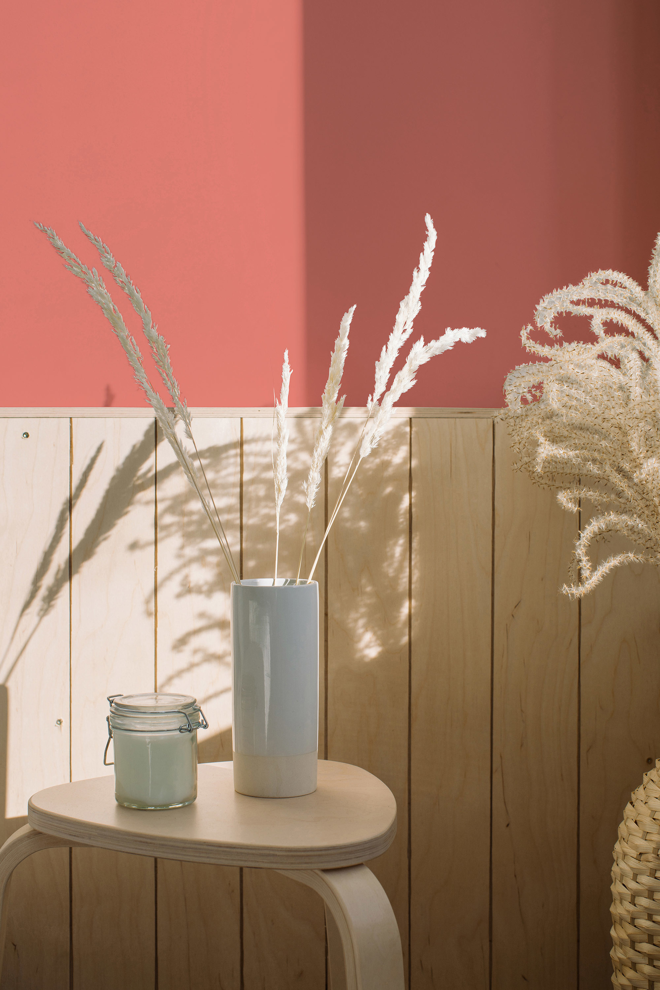 Photo numéro 2 d'une pièce avec un mur peint avec la peinture  Puro rose peachy pink  - c2029