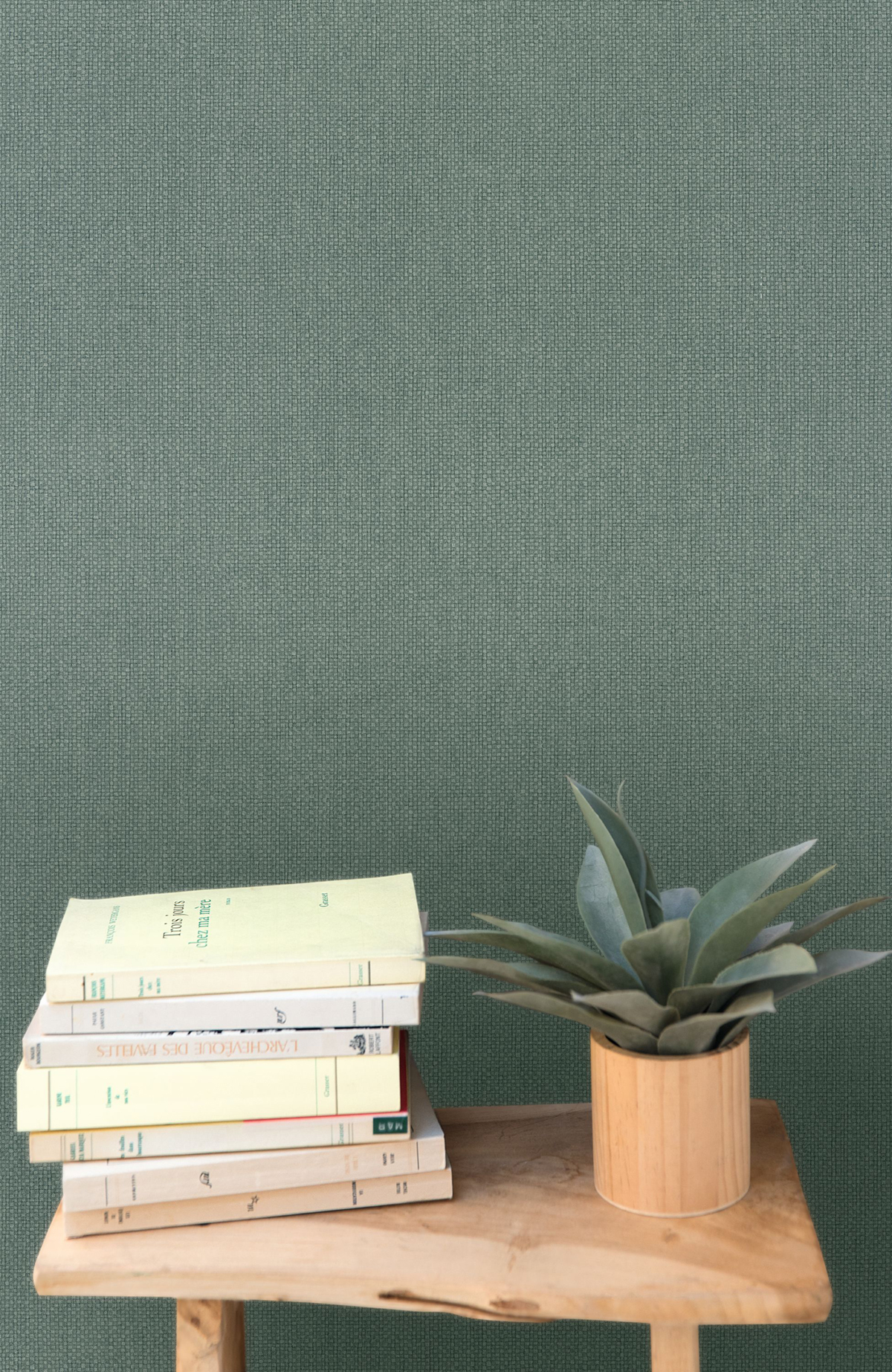 Papier peint Uni Mat Damier vert eucalyptus - Stay Wild de Casélio | Réf. WILD104997312