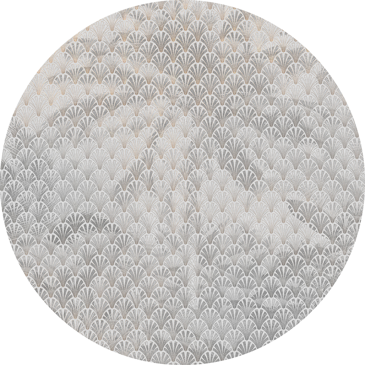 Papier peint adhésif rond Palma - Papier peint Komar Dots