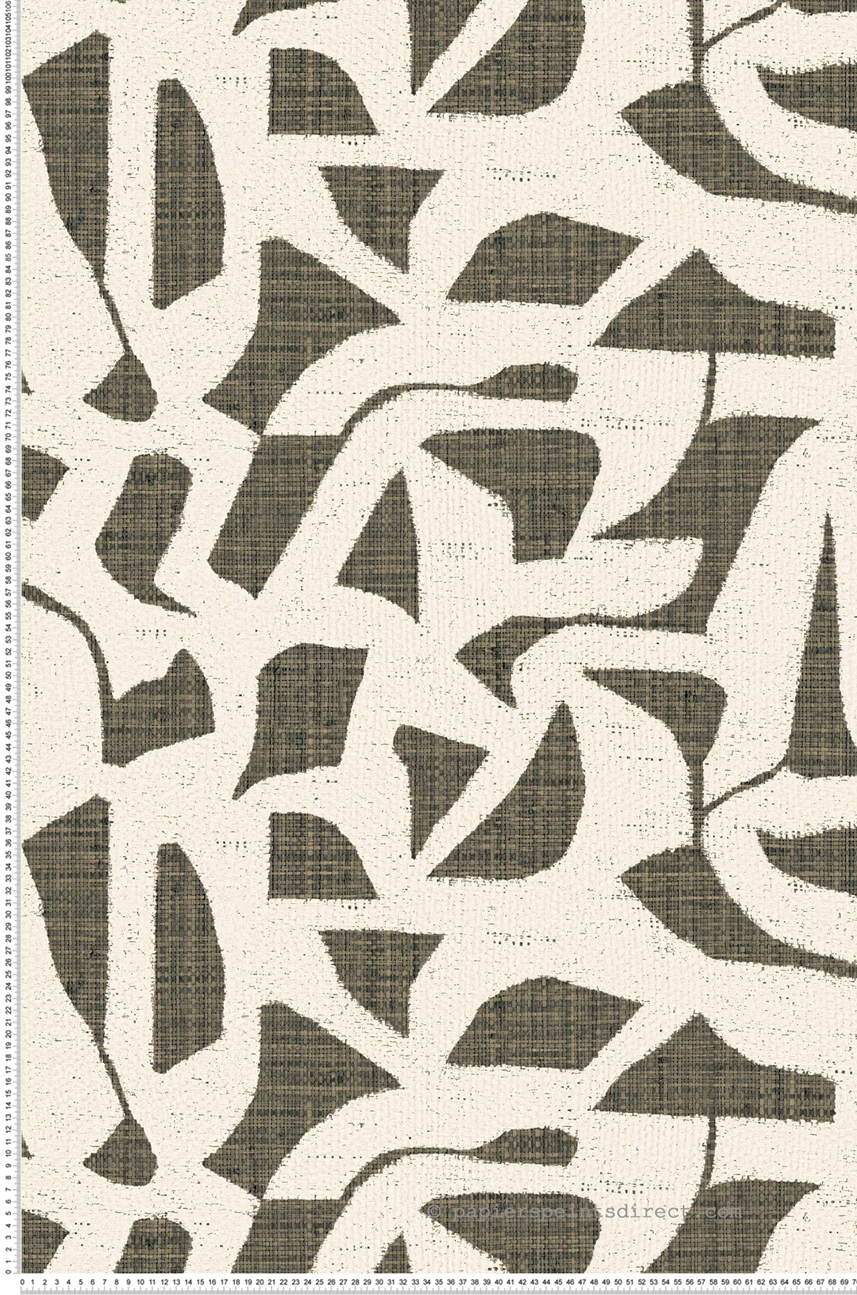 Papier peint Cannage Raphia Cana gris vert - Modernismo de Casamance | Réf. CAS-76830814