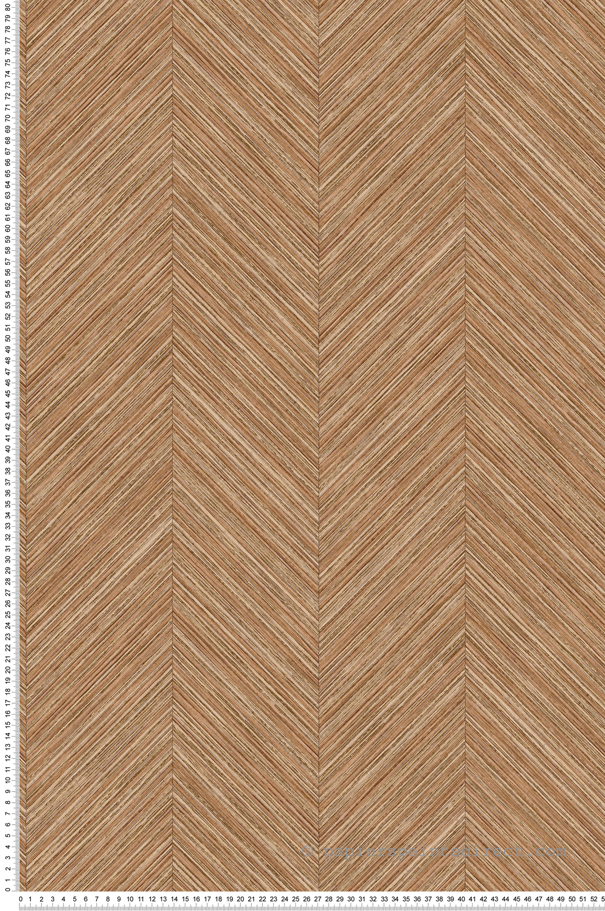 Papier peint Chevron Bambou terracotta - Fidji de Lutèce | Réf. LTC-8507-5