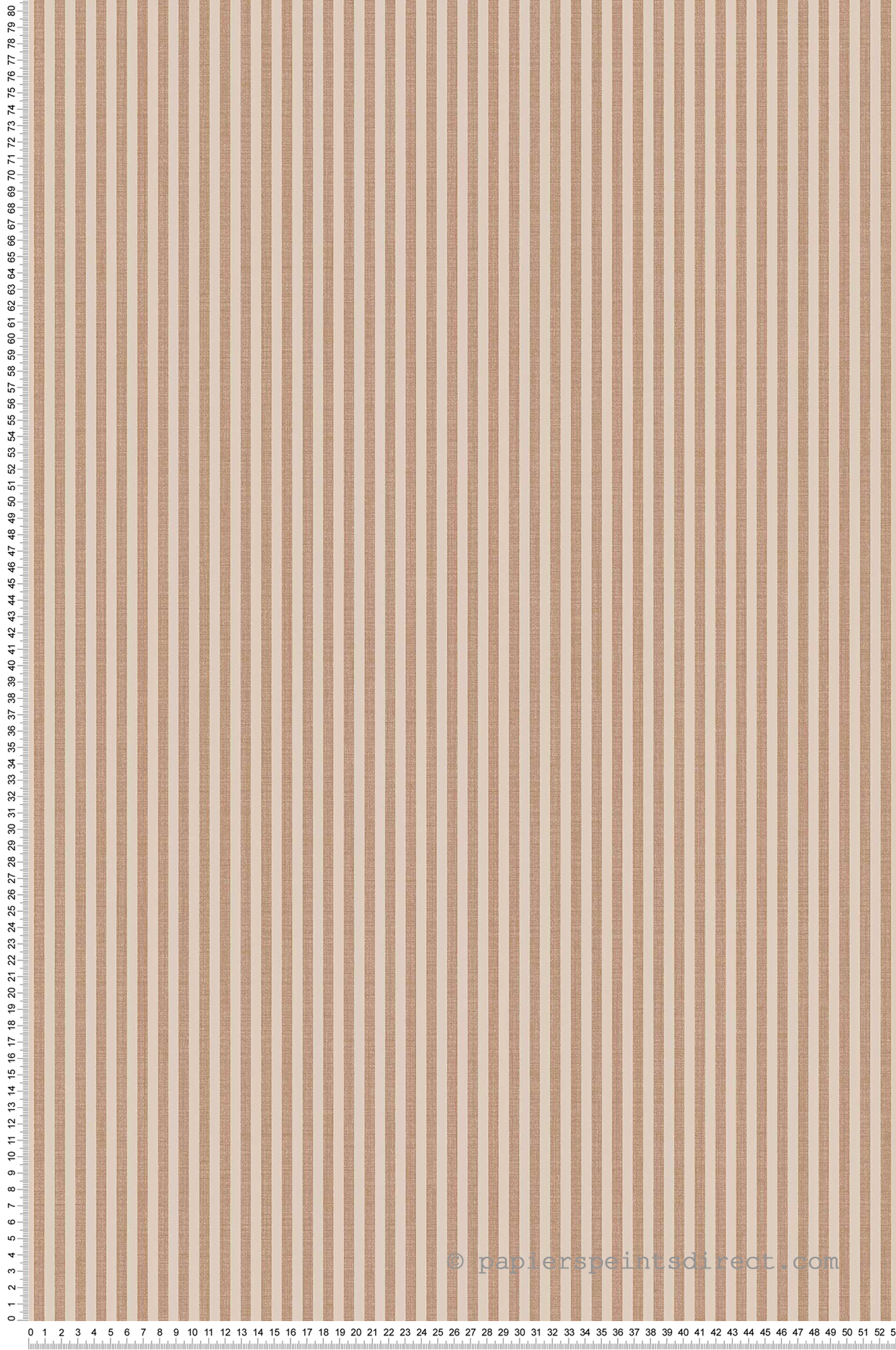 Papier peint Fines Rayures Textile terracotta - Stripes & Checks de Montecolino | Réf. MC-ST38488