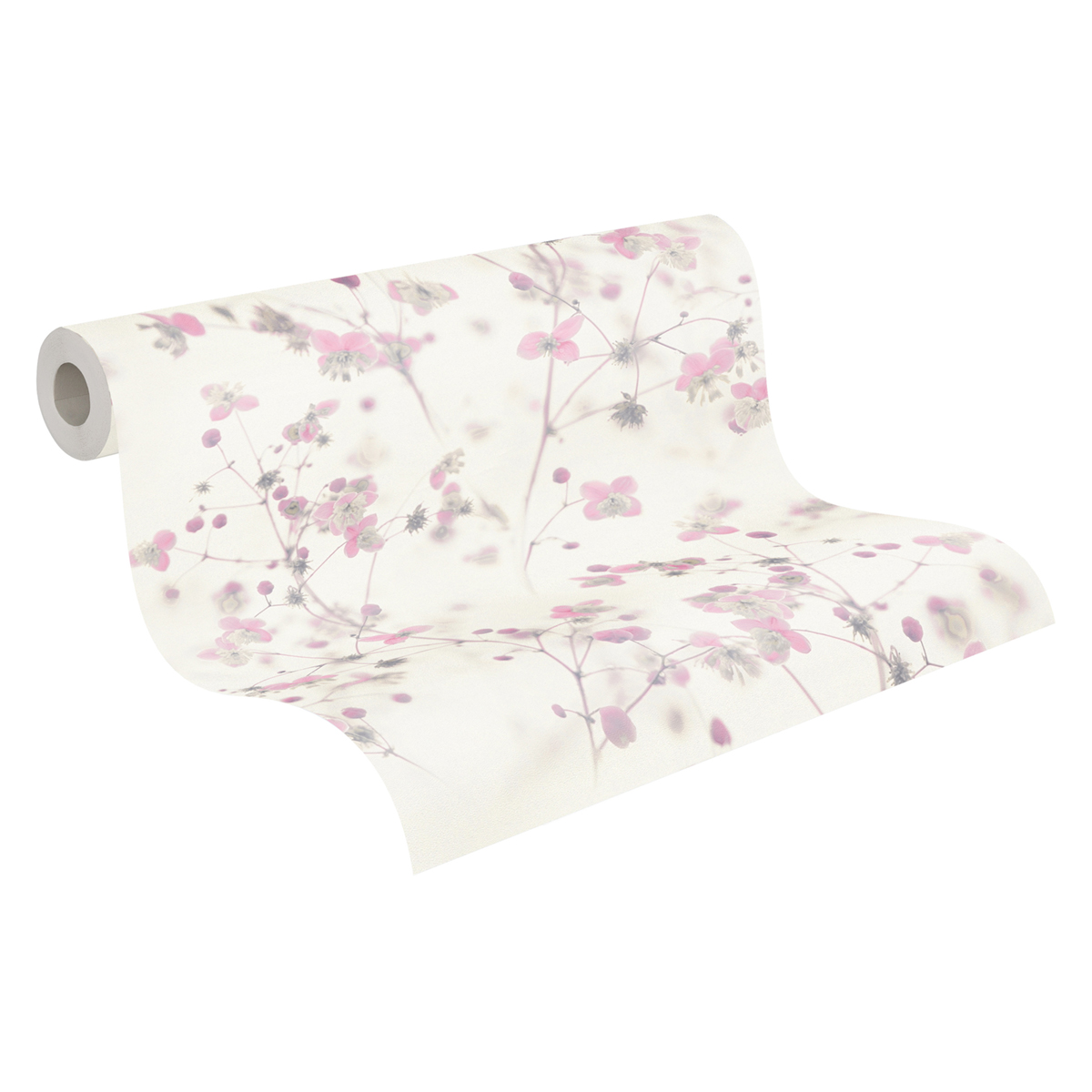 Papier peint Branche Fleurie Harmonie rose  - Pintwalls d'A.S. Création | Réf. AS-387264