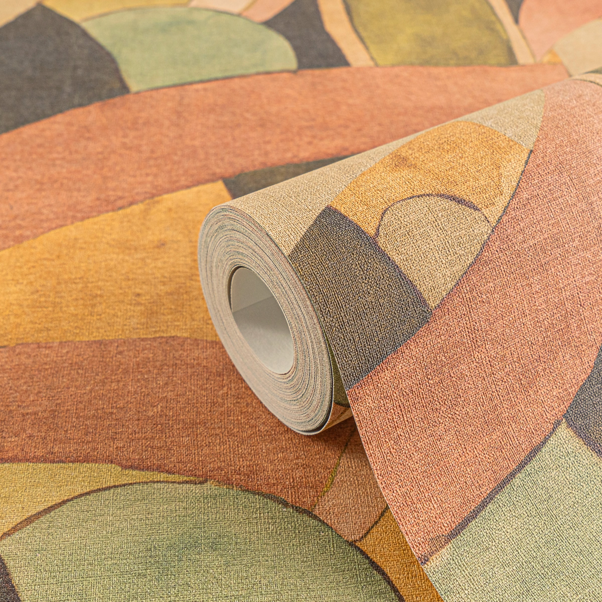 Papier peint Géométrie Contemporaine ocre - Anna D'Andrea d'A.S. Création AMB4| Réf. AS-782143