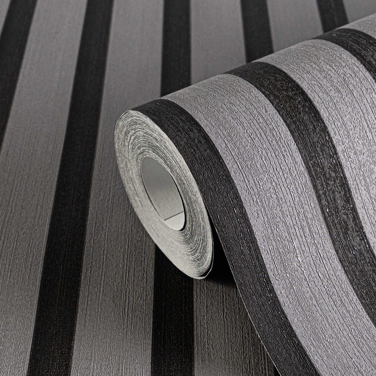 Papier peint Tasseaux Lattes noir gris - Pintwalls 3 d'A.S. Création ZOOM | Réf. AS-786284
