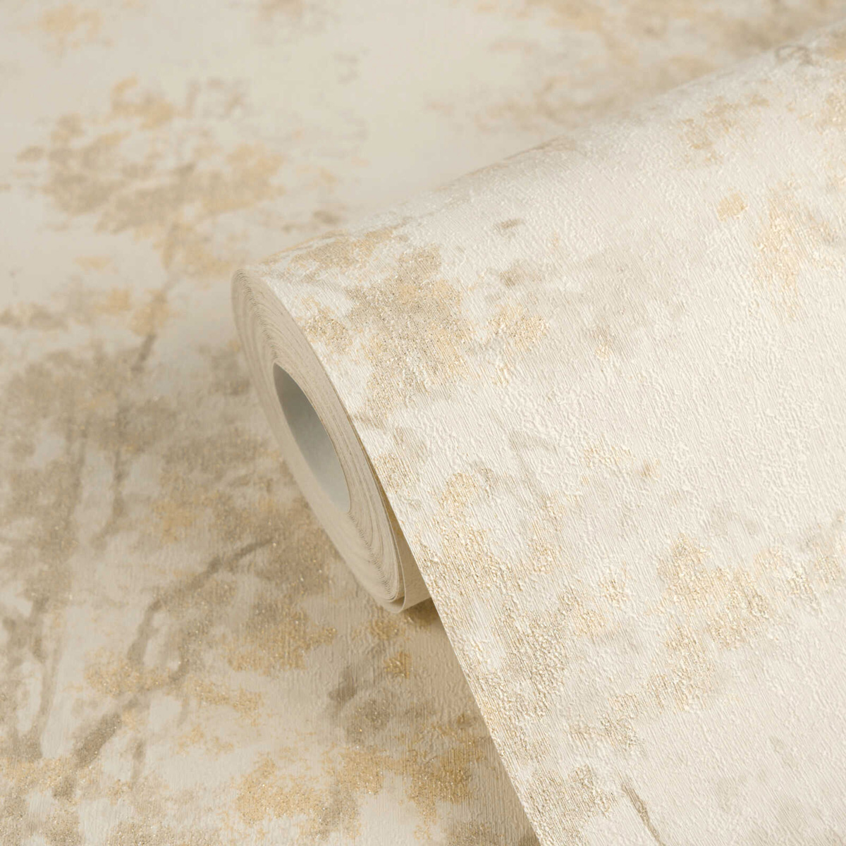 Papier peint Forêt Poétique beige doré - Vibes & Styles d'A.S. Création AMB6| Réf. AS-792002