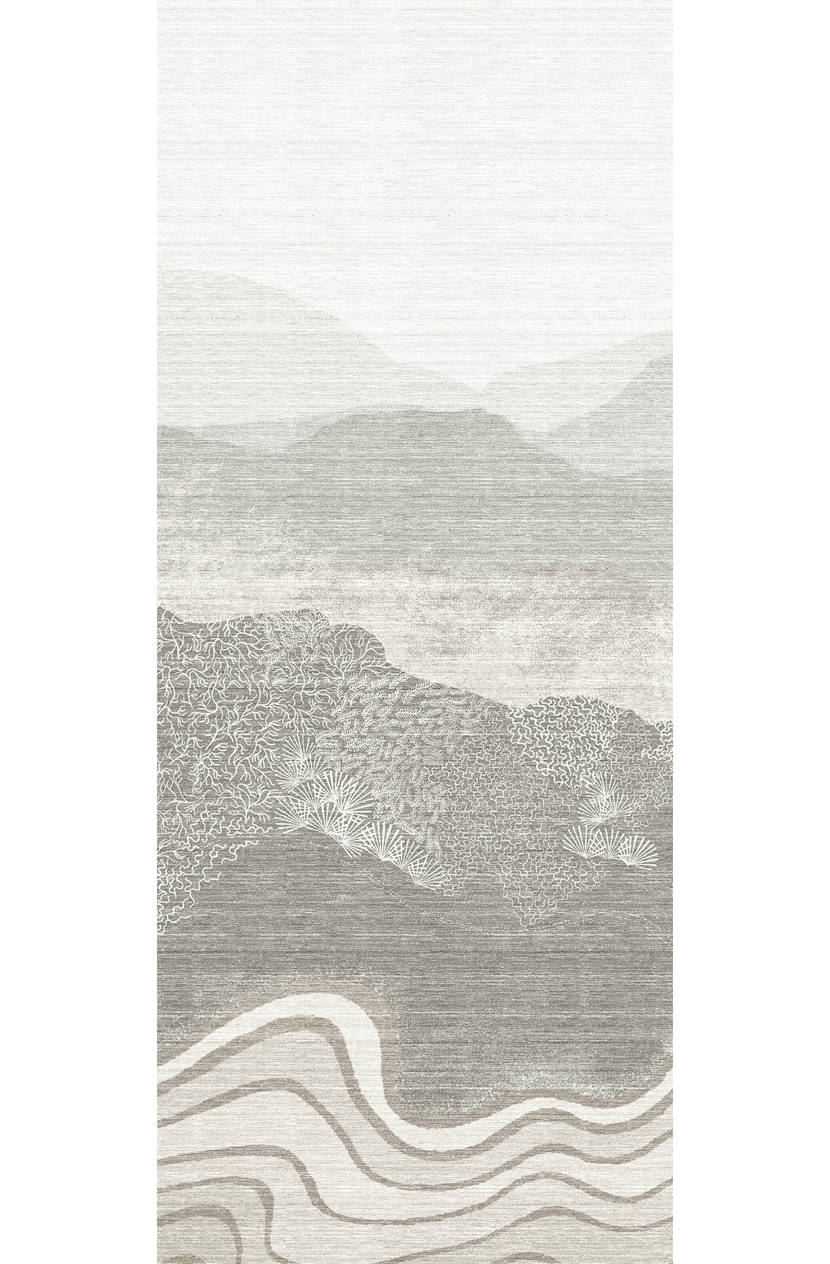 Papier peint panoramique Montagne Nebula gris - C H260 - Amazone de Masureel | Réf. MAS-DGZON2013-260