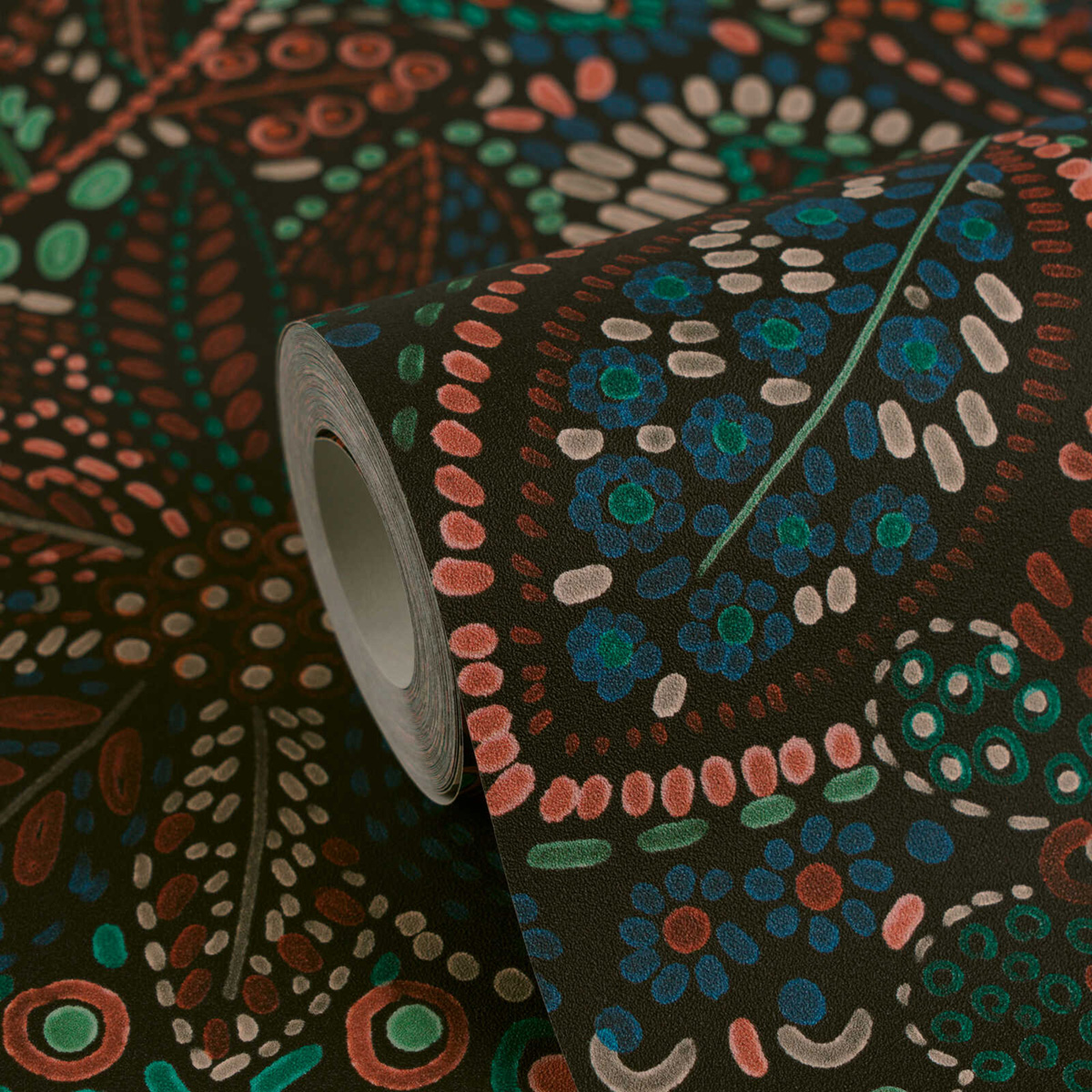 Papier peint Végétaux Mosaica multicolore - Cuba 2 d'A.S. Création ROLL | Réf. AS-780252