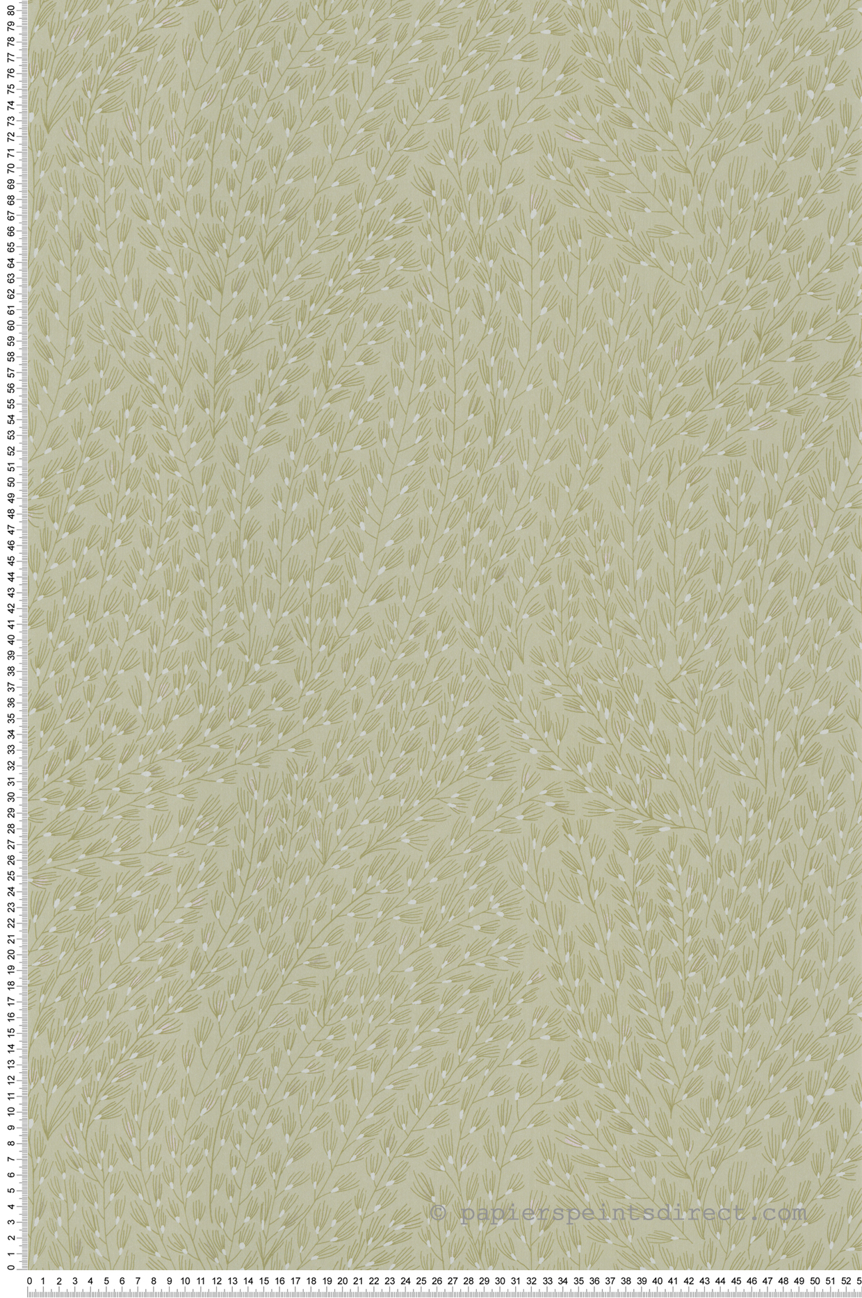 Papier peint Semis Feuillage vert pâle - Soline de Lutèce | Réf. LTC-51250618