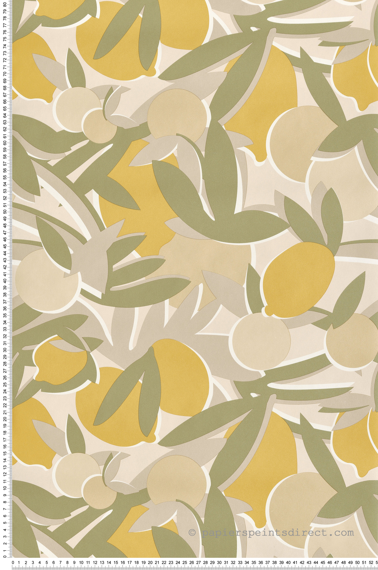 Papier peint Fruit Agrume jaune - Bensimon 2 de Lutèce | Réf. LTC-51200607