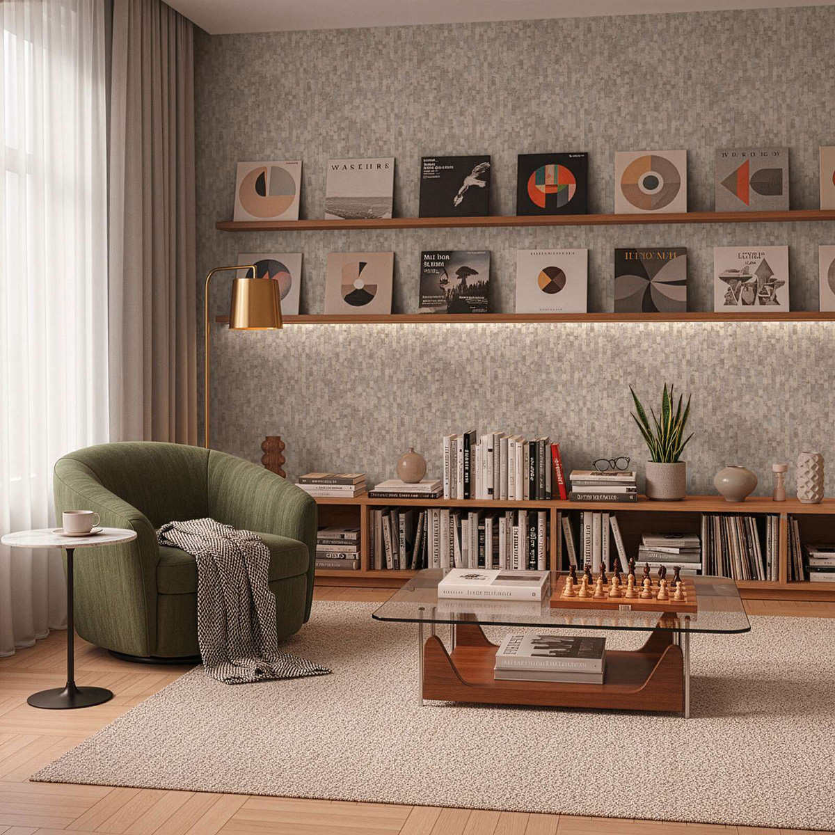 Papier peint Bois Lames Patiné grège argenté - Vibes & Styles d'A.S. Création | Réf. AS-790081