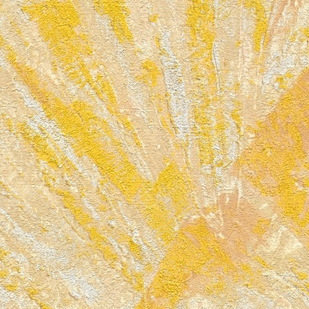 Papier peint Palme Éventail jaune beige argenté - Metropolitan Stories 4 Hot Spots d'A.S. Création AMB5| Réf. AS-781984