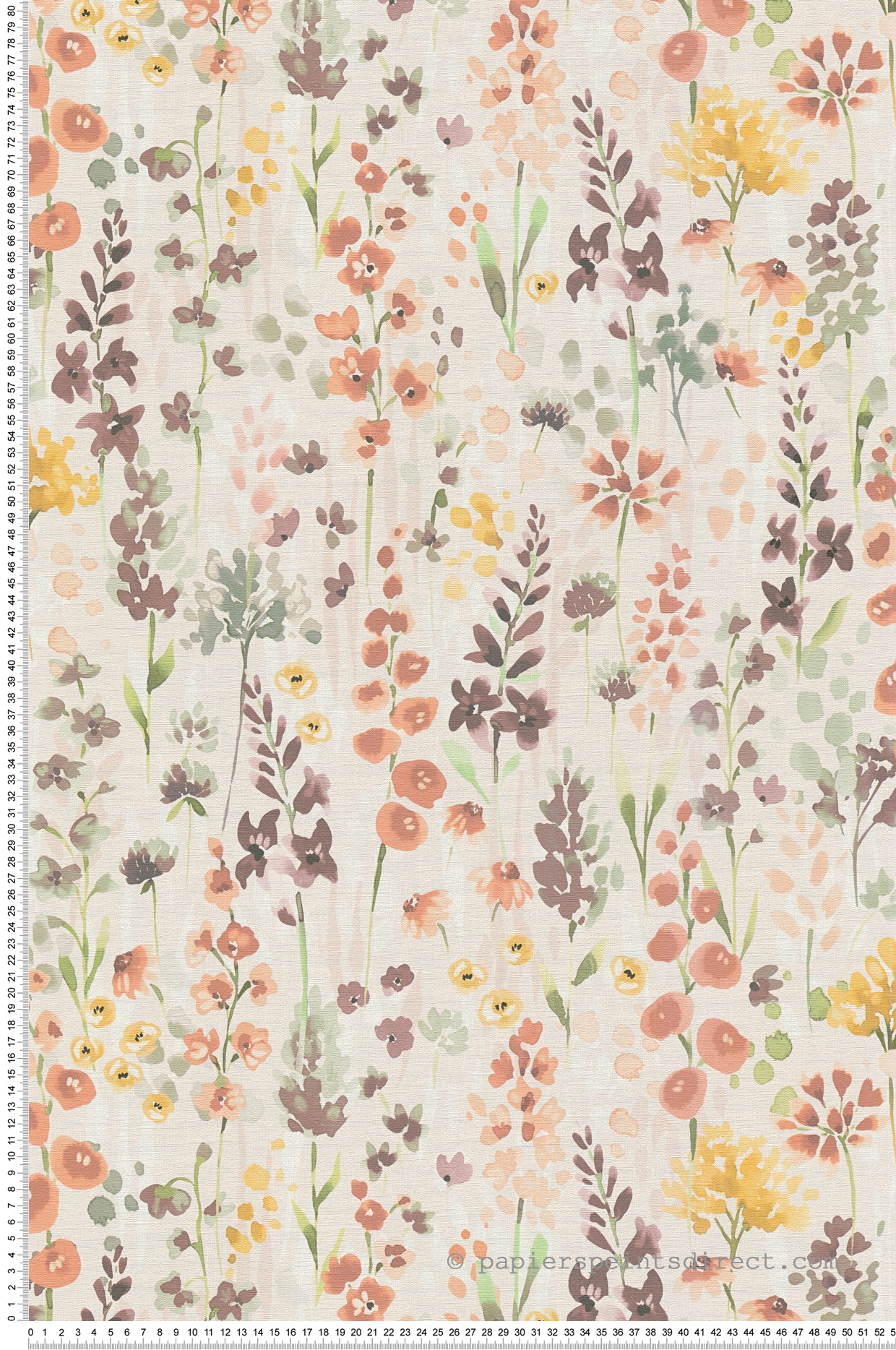 Papier peint Prairie Fleurie Aquarelle beige multicouleurs - Aquarell Dreams d'A.S. Création | Réf. AS-396062