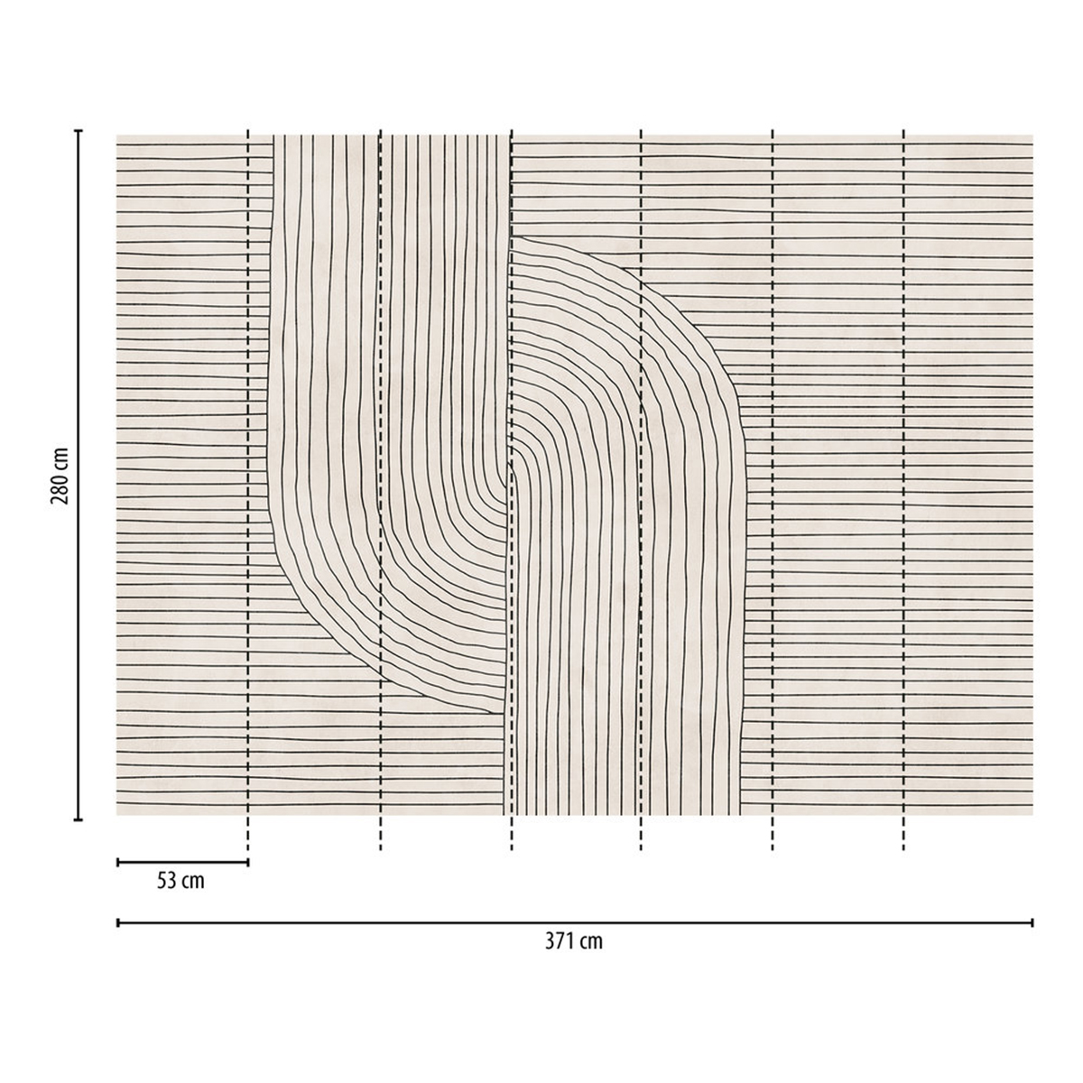 Papier peint panoramique Lignes Design - The Wall 3 d'A.S. Création AMB3 | Réf. AS-398941