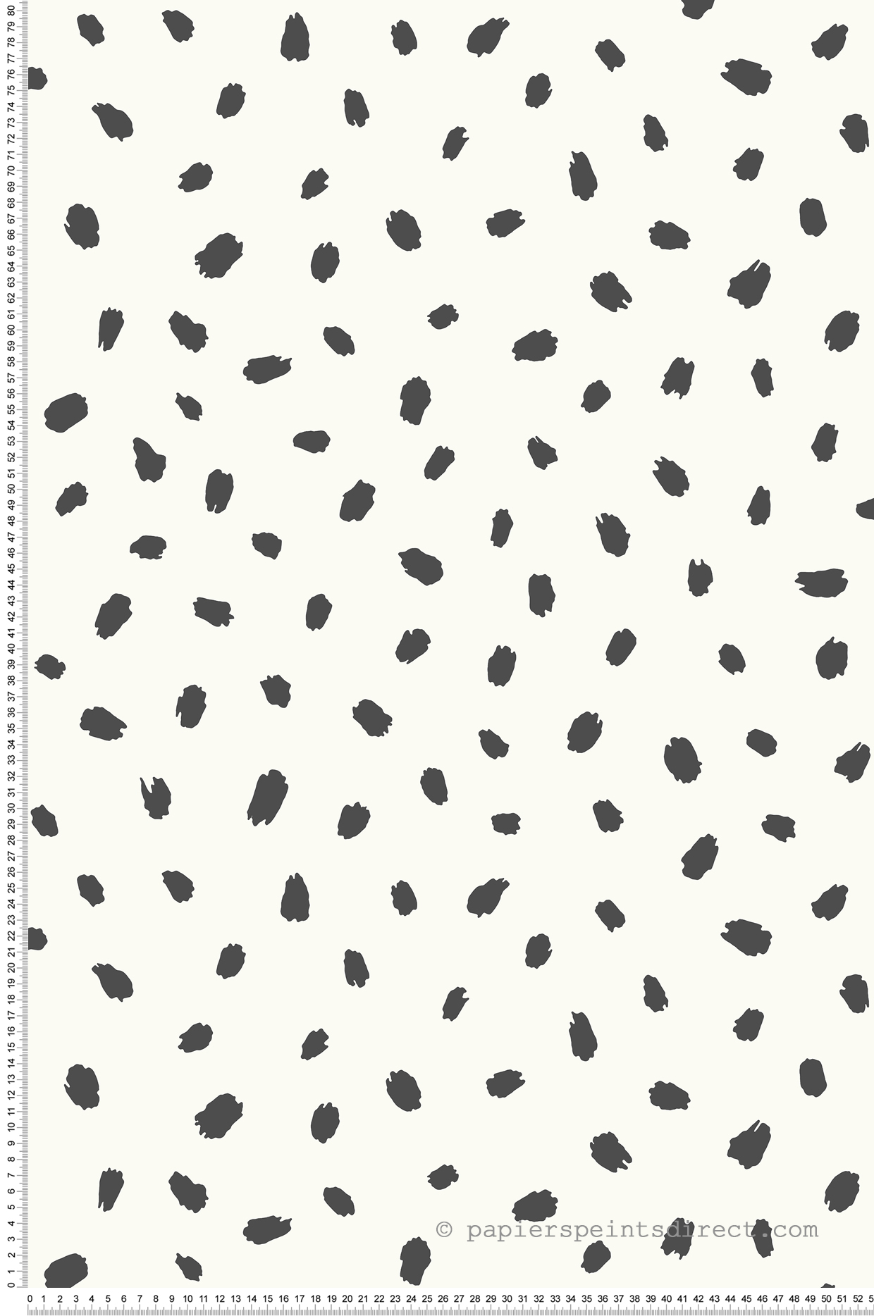 Papier peint Tâche Animaux noir et blanc - Imagine de Lutèce | Réf. LTC-DL27542