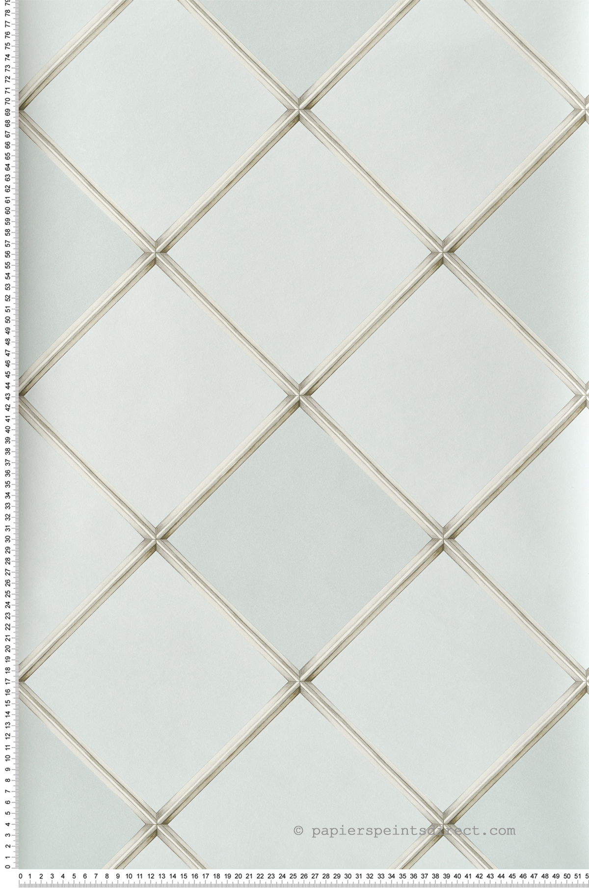 Papier peint Palm House Trellis bleu ciel - Mansfield de Osborne & Little | Réf. OSB-W7451-02