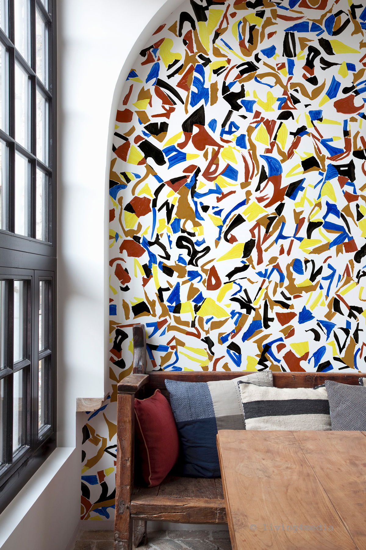 Papier peint panoramique Collage Abstrait Original A - 1/2/3/4 - Isidore Leroy