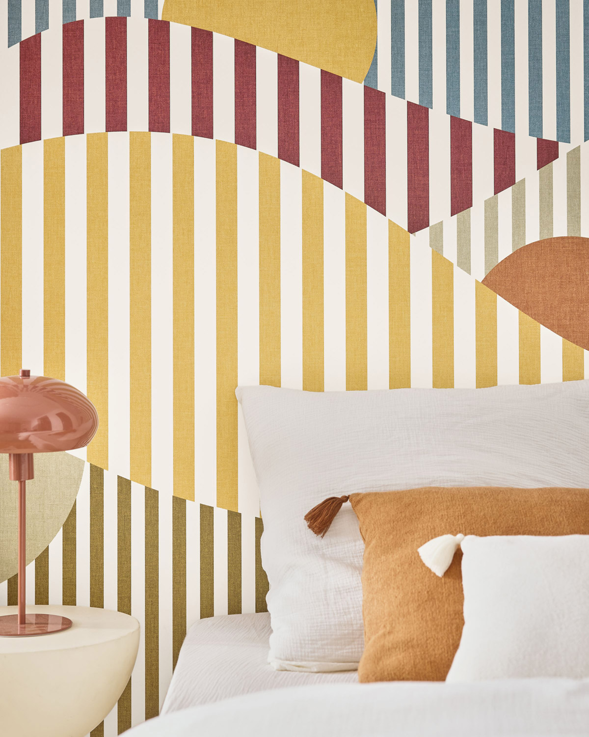 Papier peint panoramique Paysages Rayures Linear multicouleurs 200X280 - Line Up de Casélio AMB2 | Réf. LNP106764503