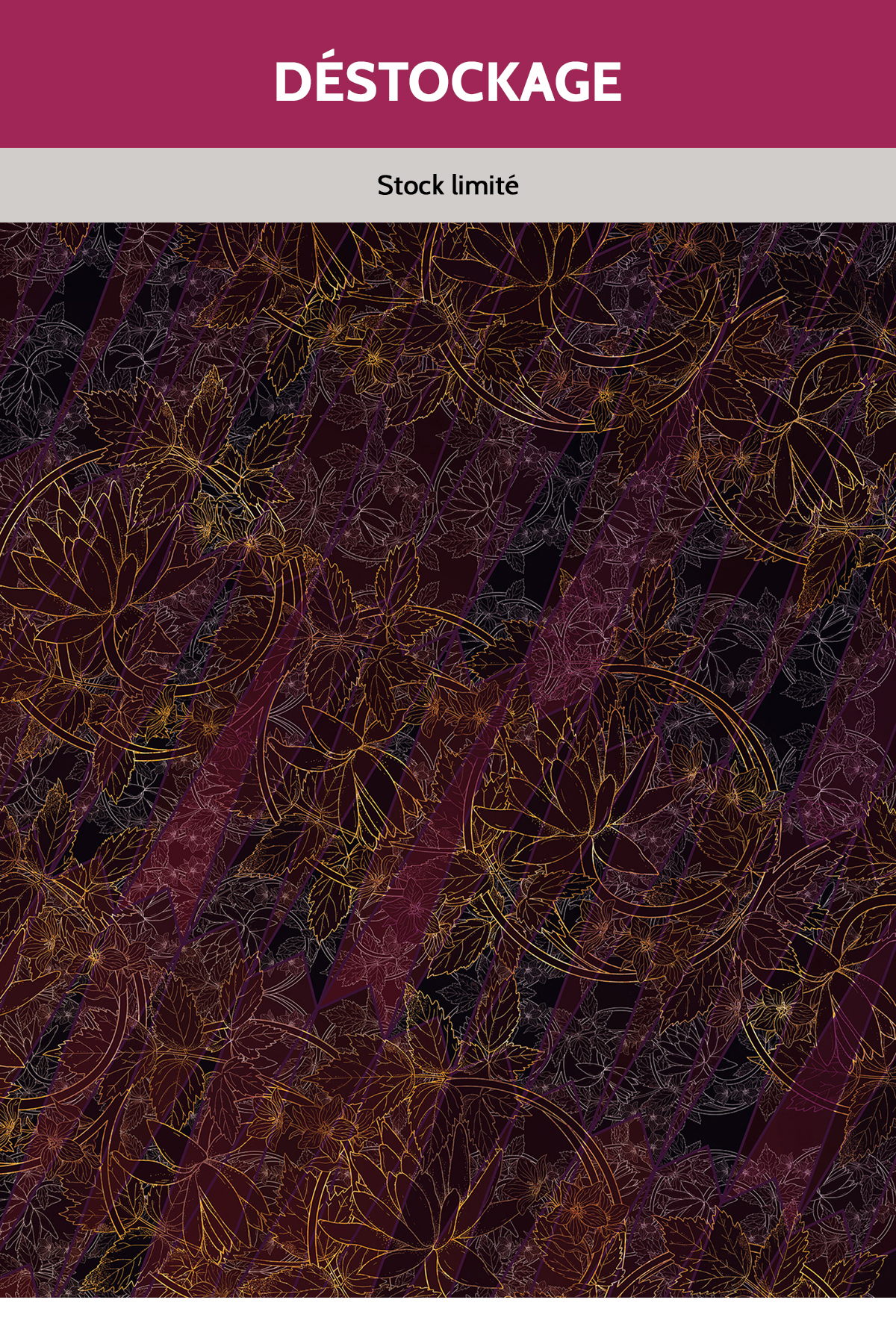 Papier peint Panoramique - Destockage - Fleur Lotus Heritage