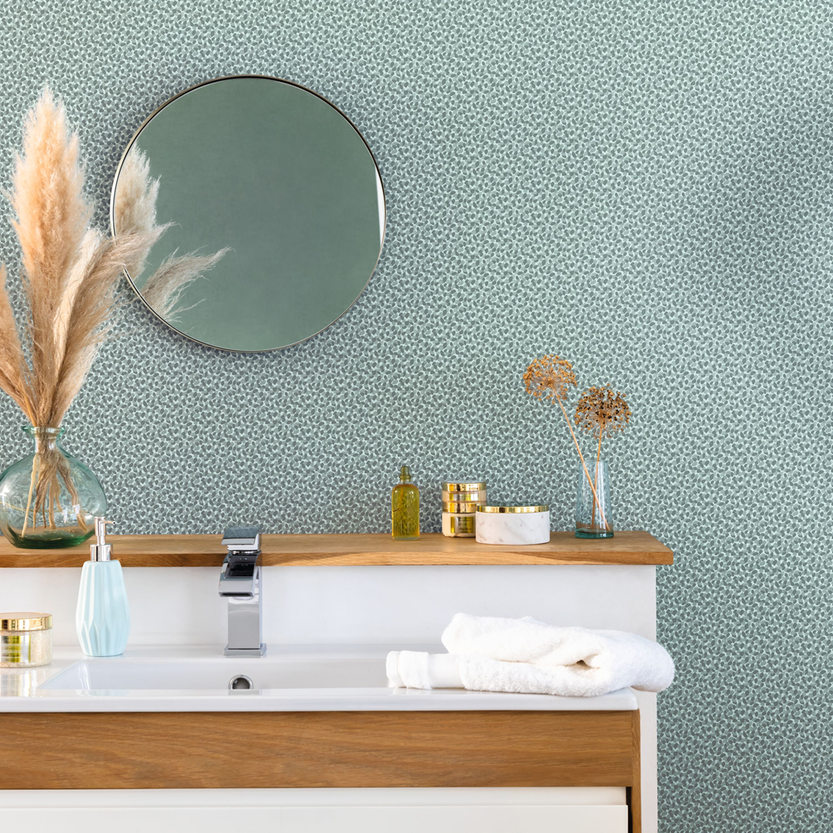 Papier peint Pétale Physis bleu - Danae de Casélio | Réf. DAE103657074