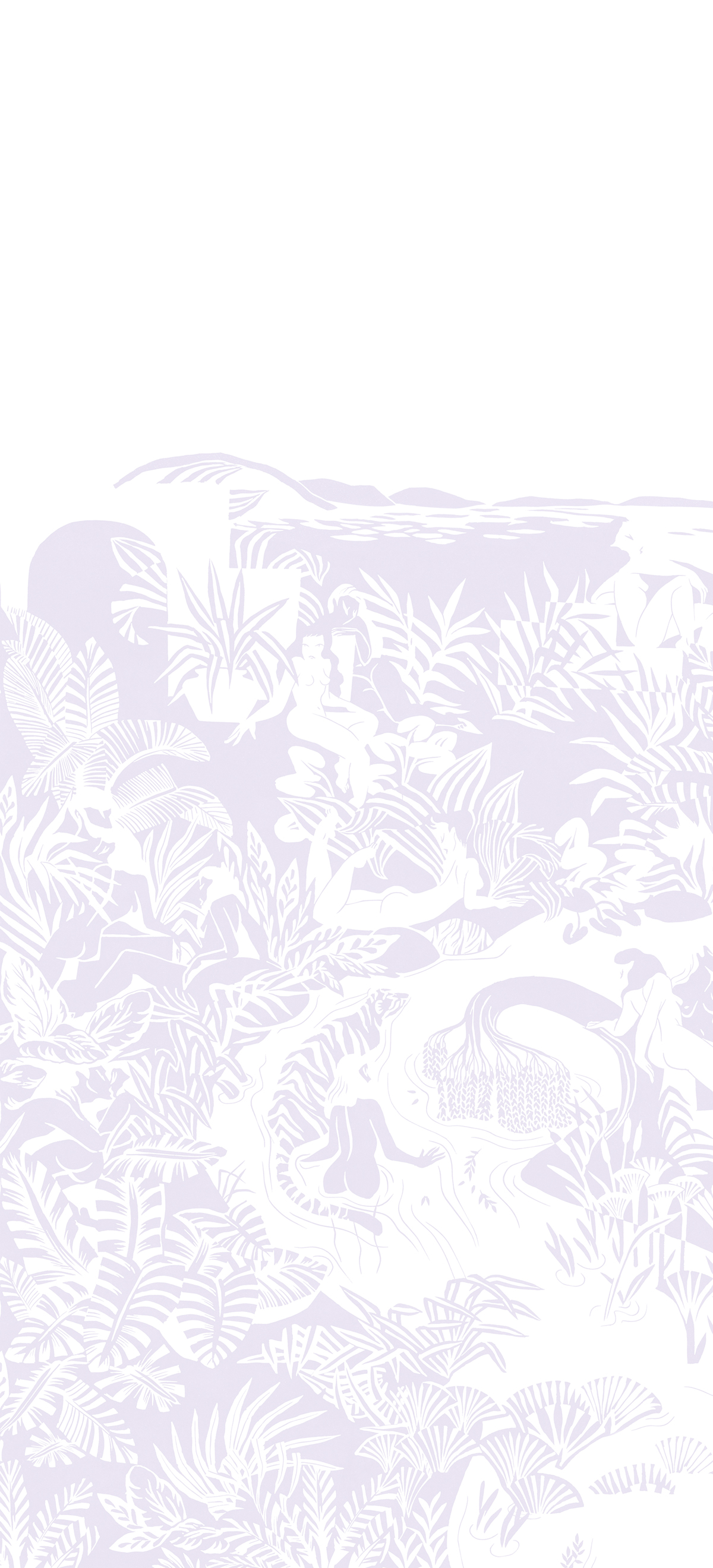 Papier peint panoramique Eternelles Lilas A - 1/2/3 - Isidore Leroy