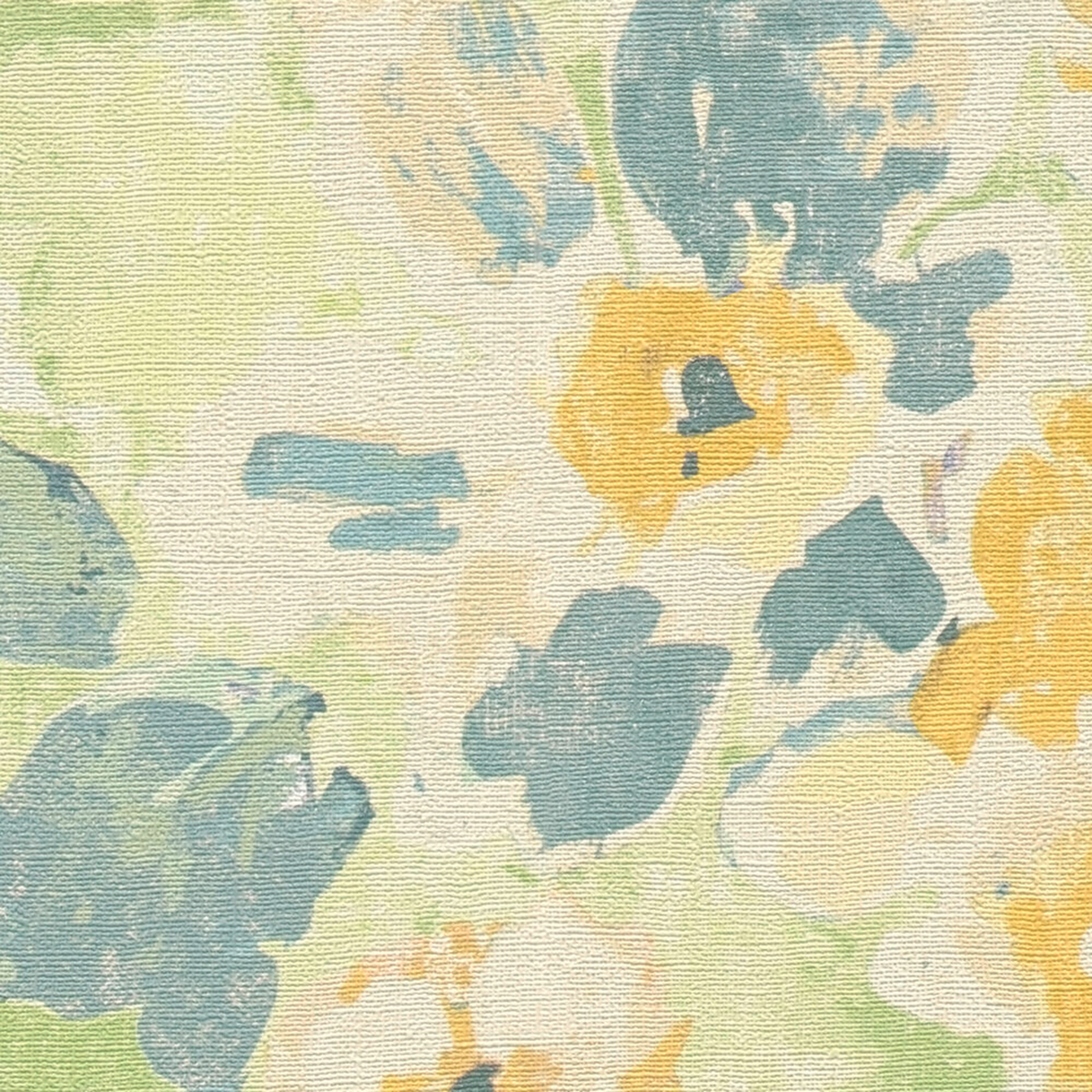 Papier peint Vintage Floral jaune vert - Aquarell Dreams d'A.S. Création AMB4| Réf. AS-396073