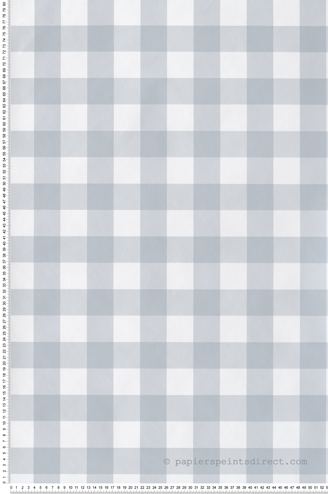 Papier peint Vichy Carreaux bleu ciel blanc - My Little Cottage de Montecolino | Réf. MC-M12376