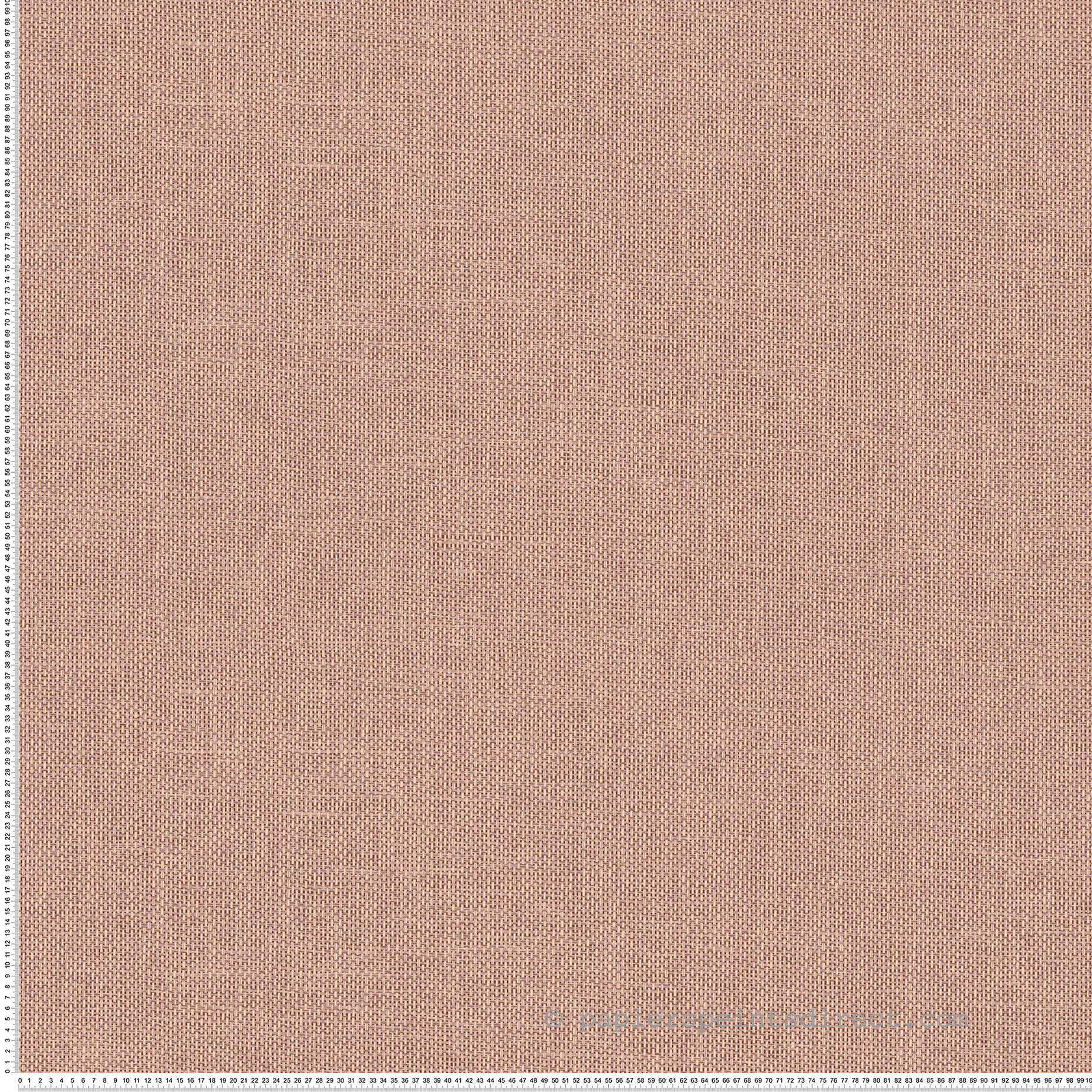 Papier peint Effet Toile Tissée Vannora bois de rose doré - Tressora de Casamance | Réf. CAS-76922242