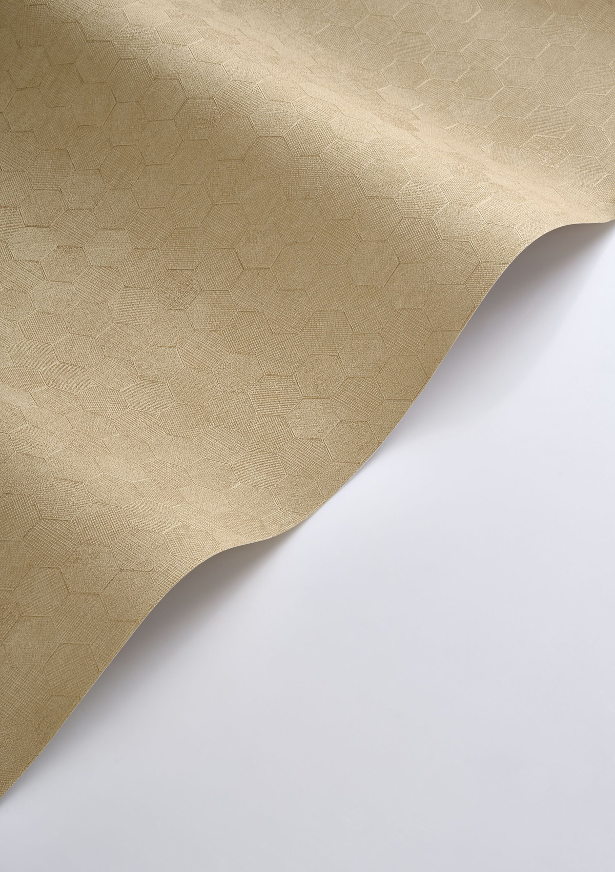 Papier peint Hexagone Meli beige vanille doré - Solaris de Casadéco ROLL | Réf. SOLA201911860