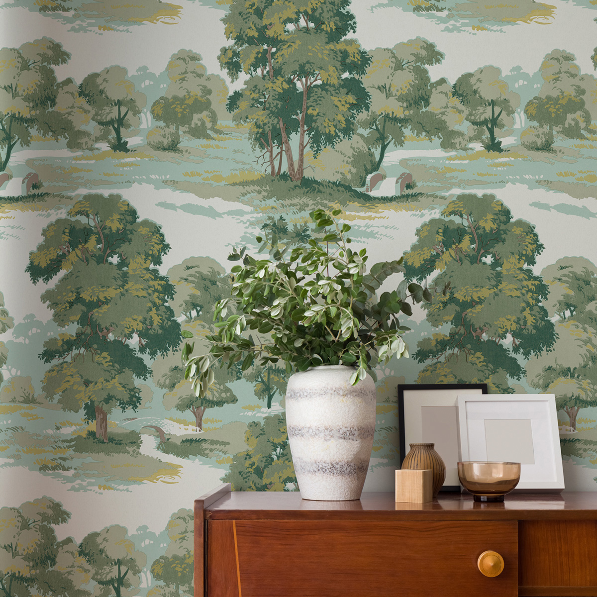 Papier peint Forêt Paysage Sherwood vert - Beaux Arts de Lutèce AMB2| Réf. LTC-M1829