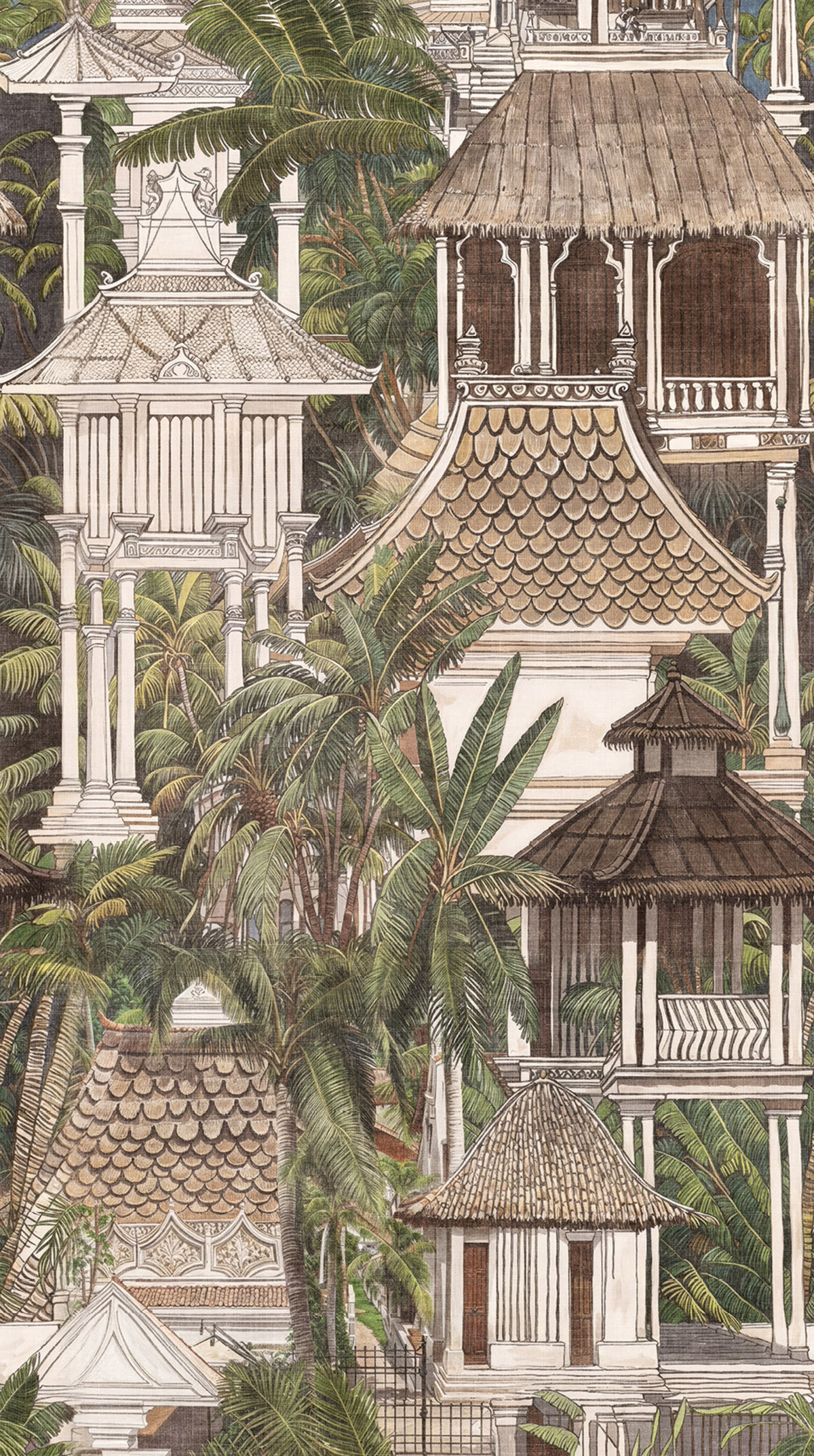 Papier peint panoramique Jungle Tropical Pavilion - Metropolitan Stories 4 Hot Spots d'A.S. Création AMB1| Réf. AS-790151