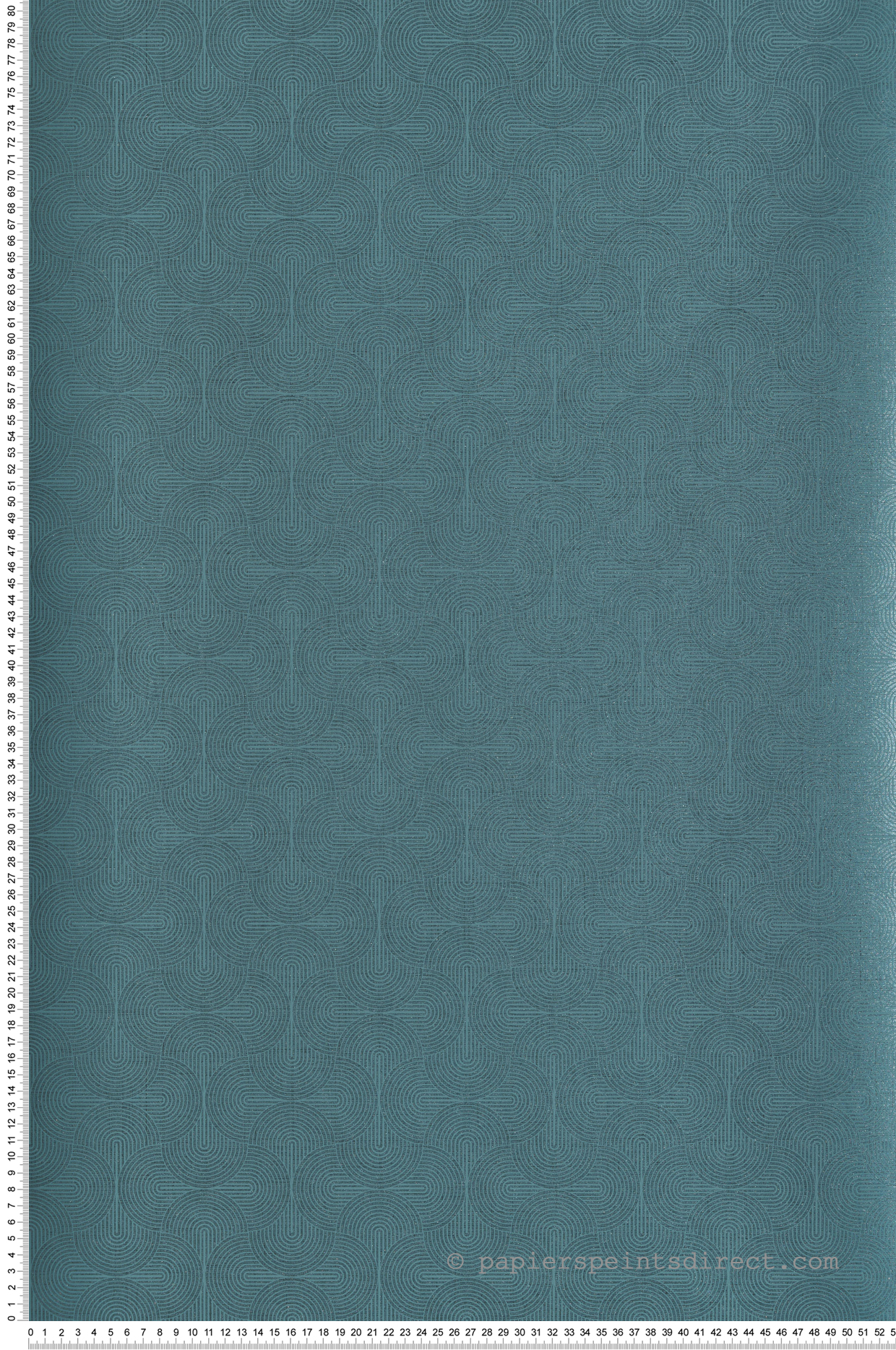 Papier peint Géometrique Twist Allover bleu irisé - Unique de Lutèce | Réf. LTC-DT-FA3004