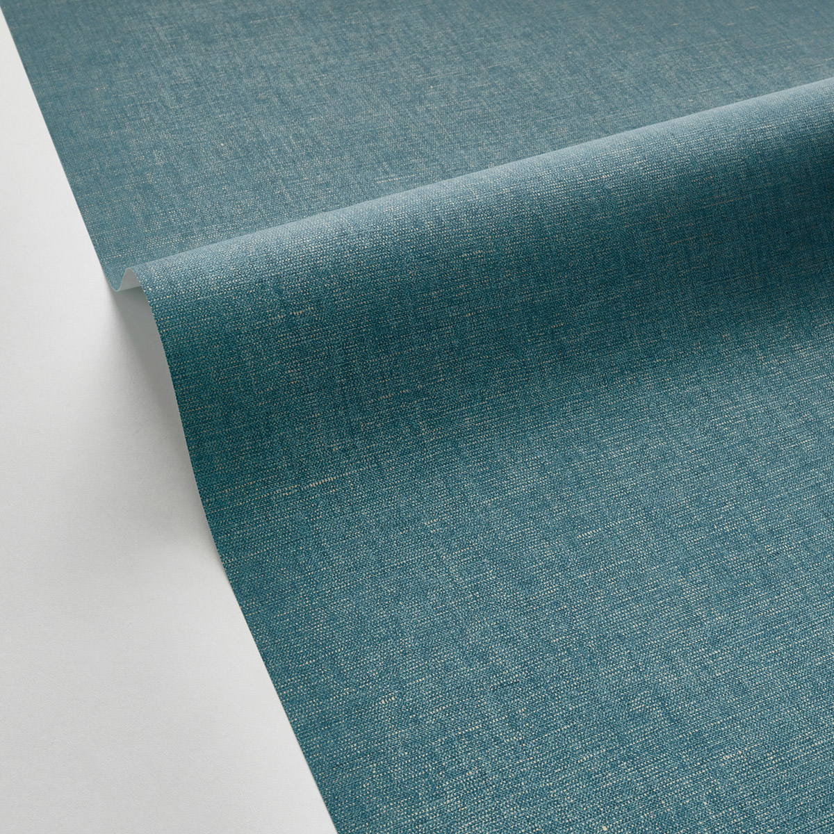 Papier peint Uni Lin bleu canard doré - Elégance de Casélio AMB2| Réf. ELC103236120